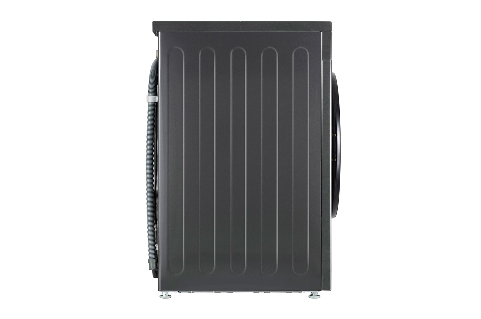 LG 8 Kg Front Load Washing Machine with Inverter Direct Drive™, Steam Wash, Middle Black, 5 Star - official product view