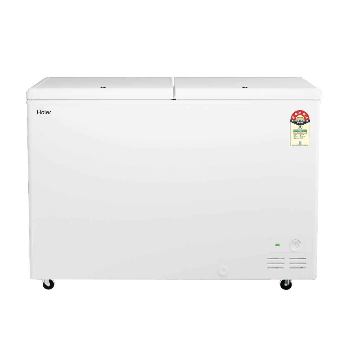 Haier 500 Ltr Double door- White Colour Convertible Hard top Freezer - official product view