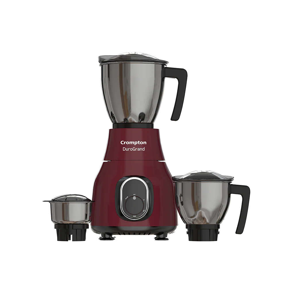 Crompton DuroGrand 750W Mixer Grinder 3 Stainless Steel Jars - official product view