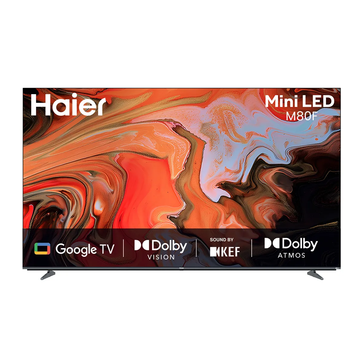 Haier H55M80FUX-Mini LED M80F Series139 cm (55) 4K Ultra HD Smart Google TV | Sound by KEF -H55M80FUX (2025) - official product view