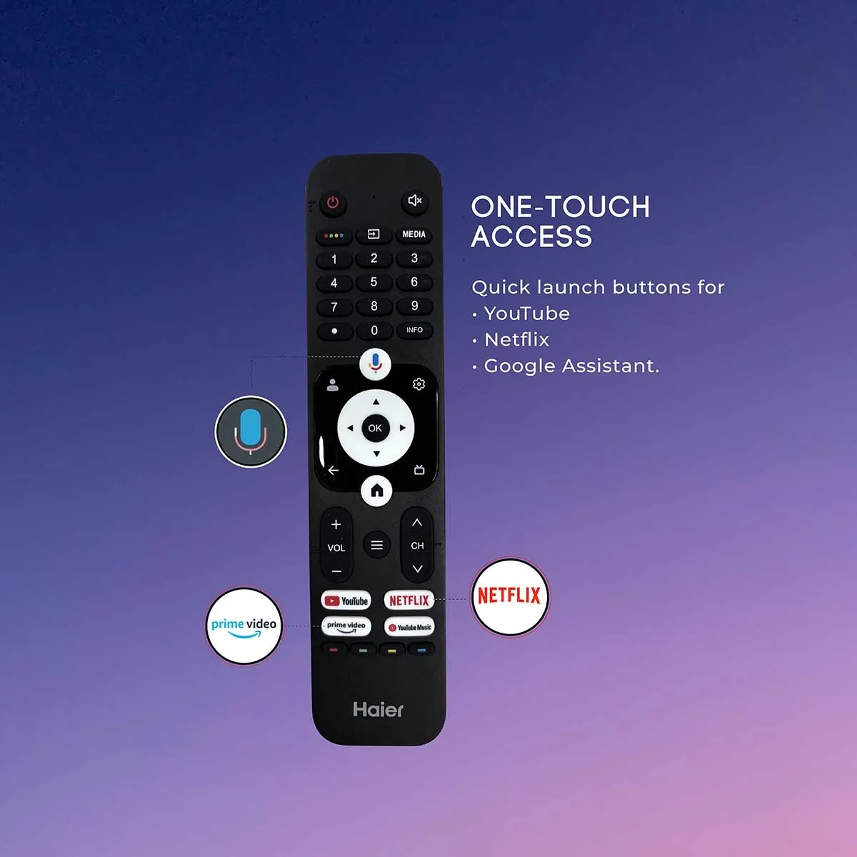 Haier H75K85FUX-4K Ultra HD K85 Series 189cm(75) Smart Google TV -H75K85FUX (2025 Model) - official product view