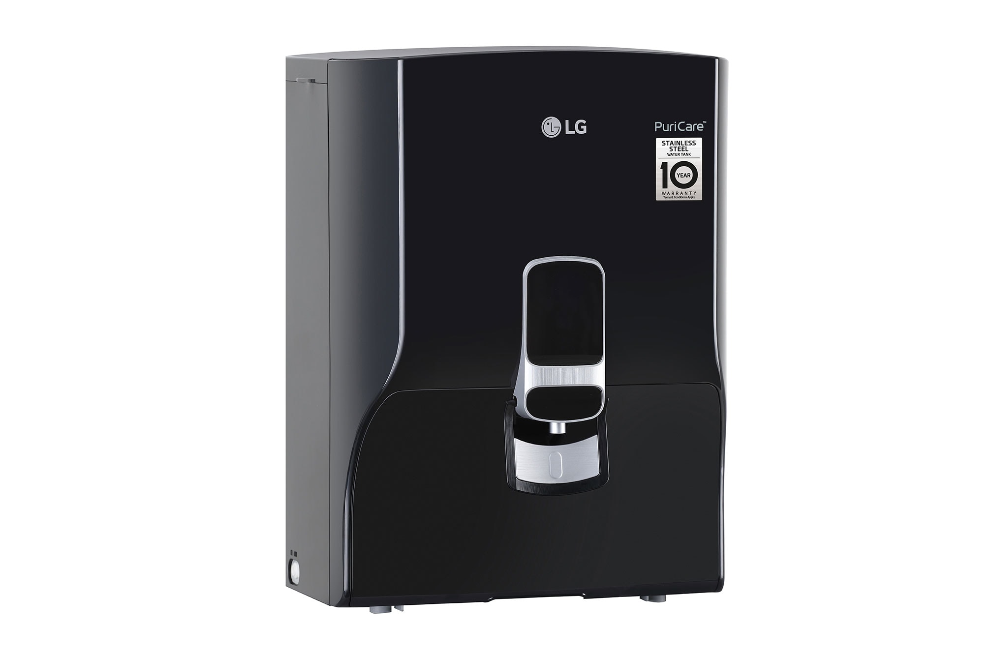 LG 8L RO Water Purifier, Stainless Steel Tank, Digital Sterilizing Care, True Maintenance, Solid Black - WW132NF | LG India - official product view