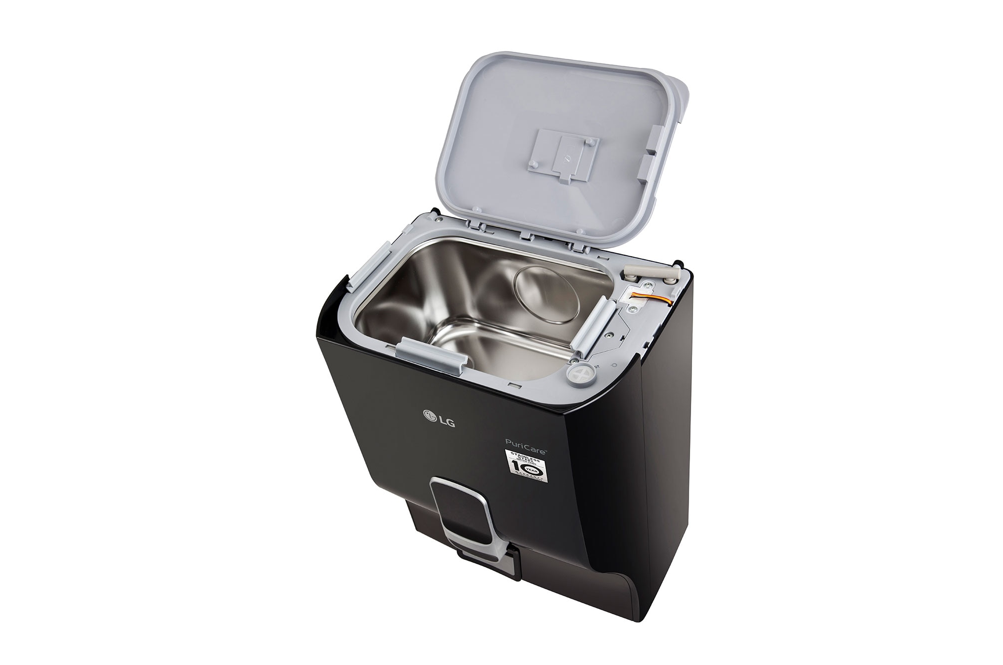 LG 8L RO Water Purifier, Stainless Steel Tank, Digital Sterilizing Care, True Maintenance, Solid Black - WW132NF | LG India - official product view