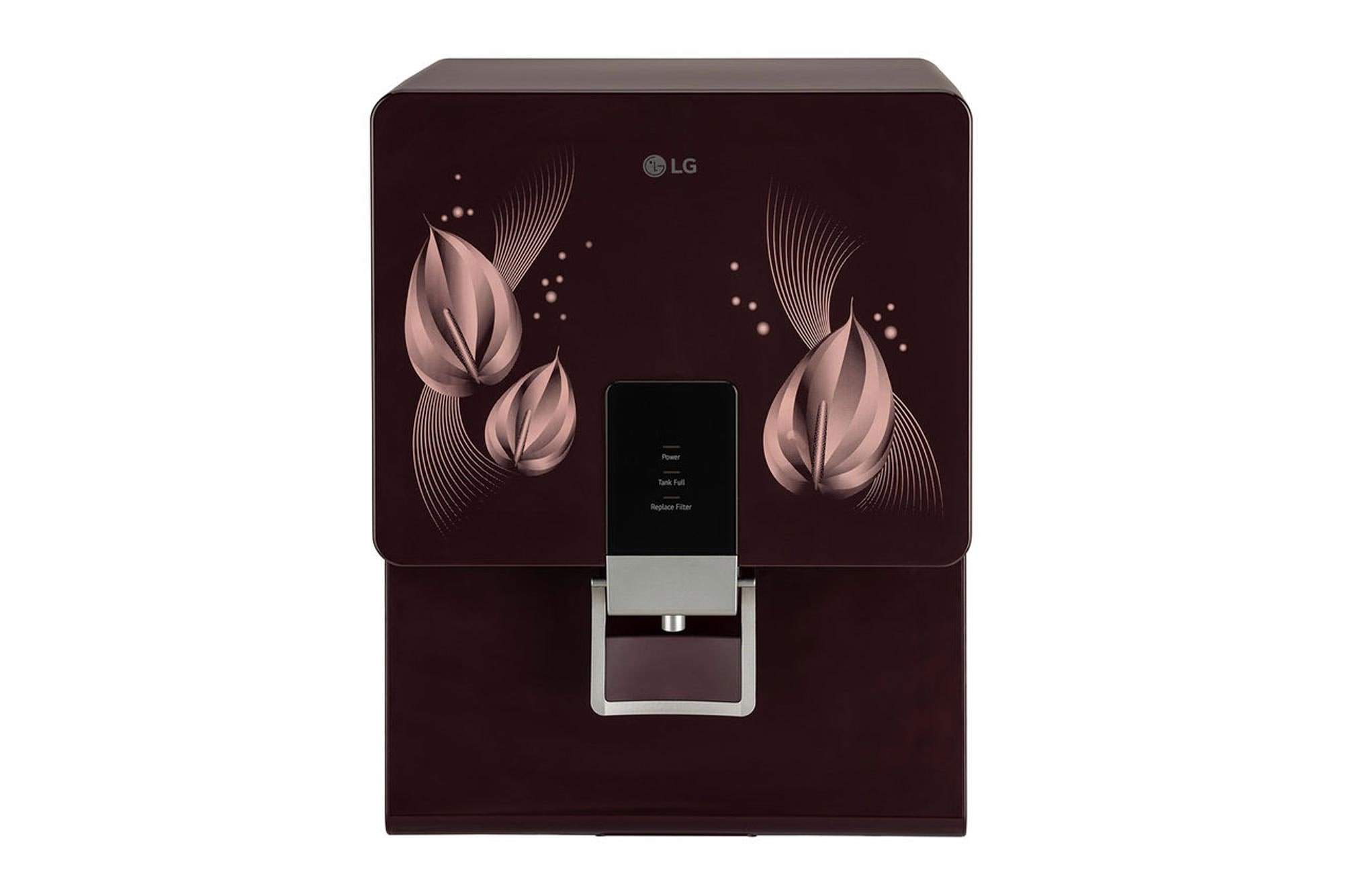 LG 8L RO+Mineral Booster Water Purifier with Steel Tank, Crimson Red - WW146RTLC | LG India - official product view