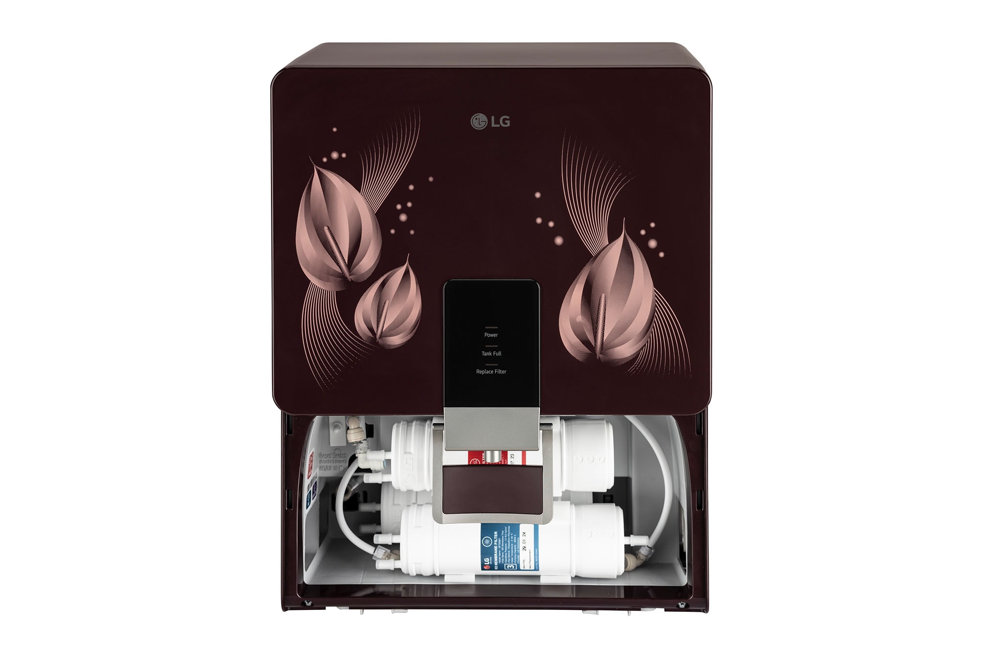 LG 8L RO+Mineral Booster Water Purifier with Steel Tank, Crimson Red - WW146RTLC | LG India - official product view