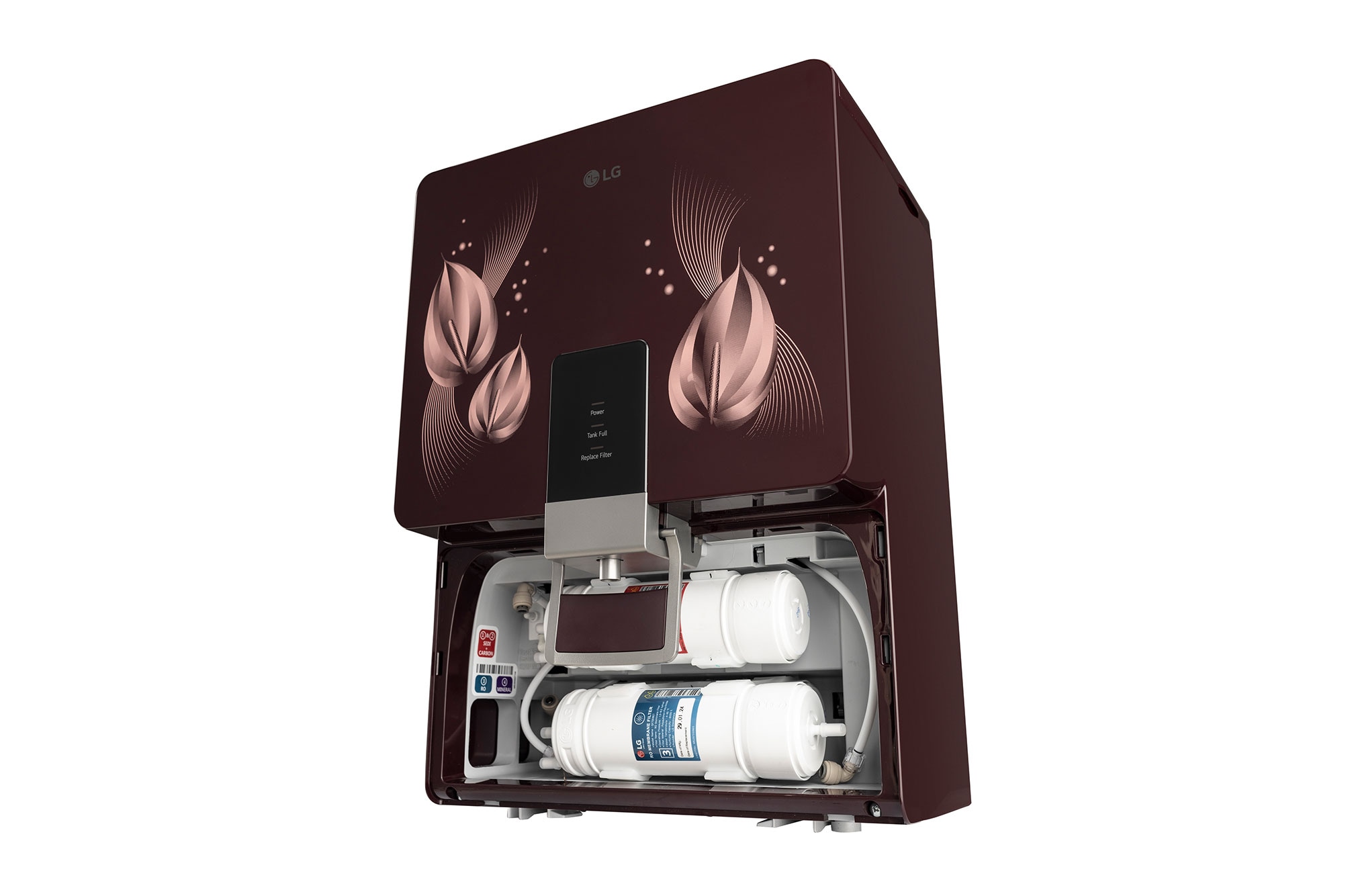 LG 8L RO+Mineral Booster Water Purifier with Steel Tank, Crimson Red - WW146RTLC | LG India - official product view