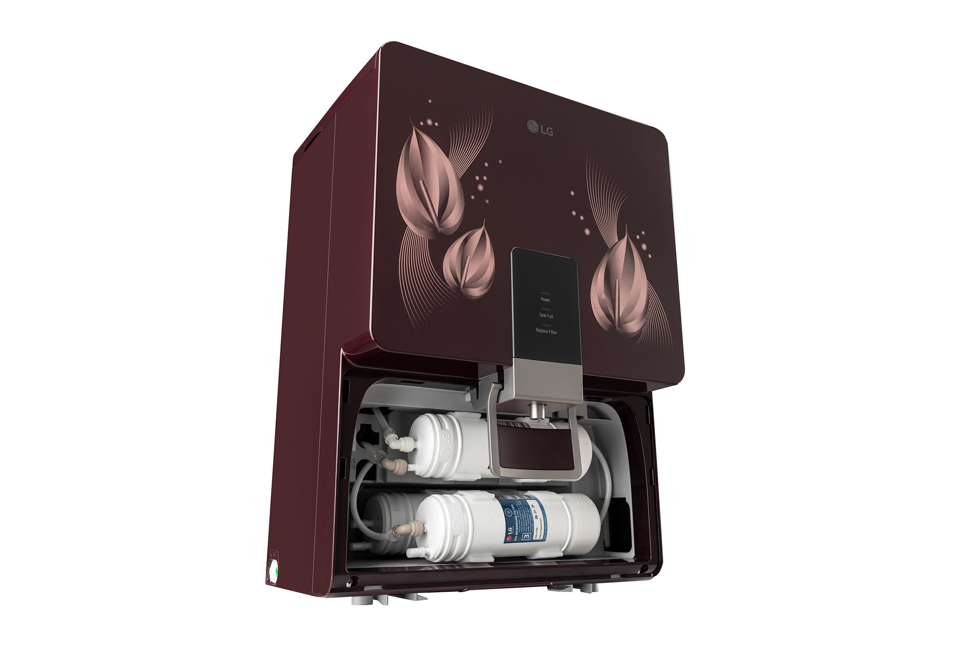 LG 8L RO+Mineral Booster Water Purifier with Steel Tank, Crimson Red - WW146RTLC | LG India - official product view