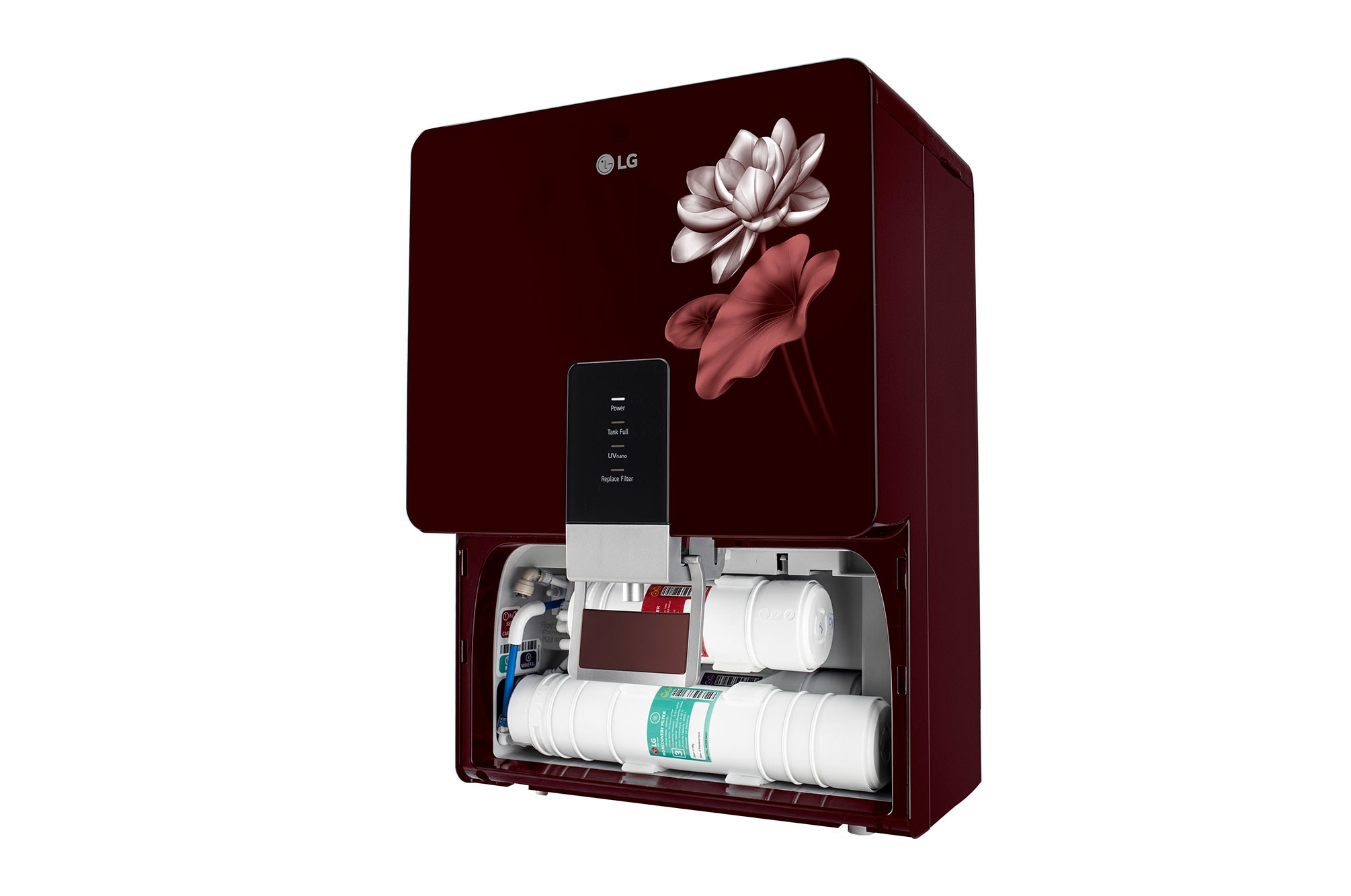 LG 8L RO+UV+Mineral Booster Water Purifier with Steel Tank, Crimson Red - WW156RTTC | LG India - official product view