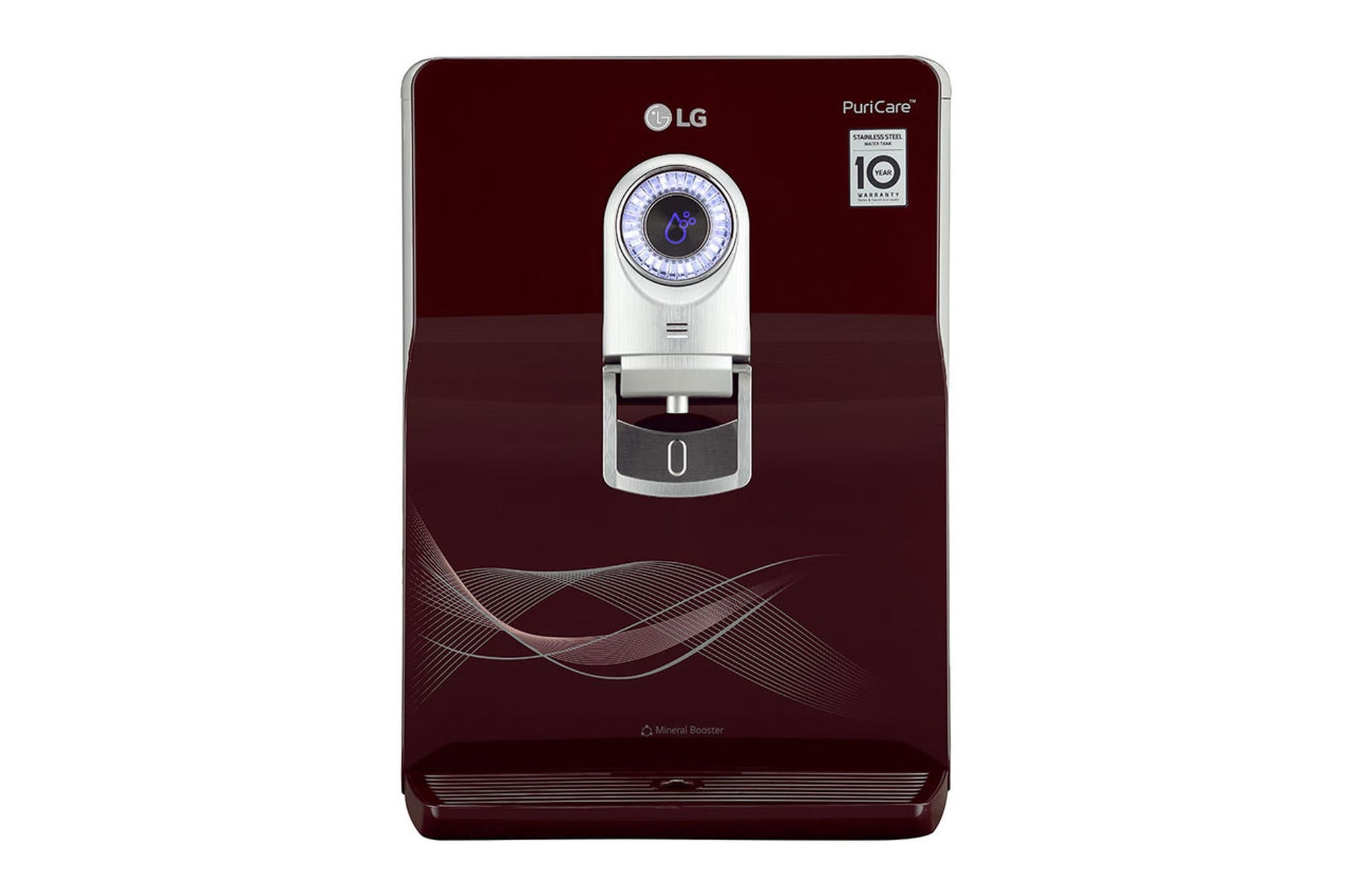 LG 8L RO+UV+UF+Mineral Booster Water Purifier with Steel Tank, Crimson Red - WW184ETC | LG India - official product view