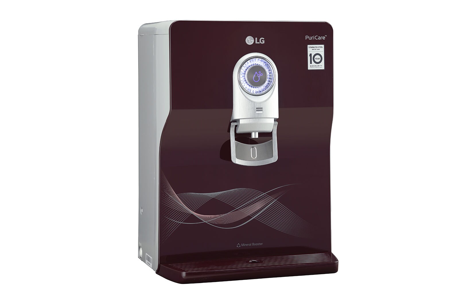 LG 8L RO+UV+UF+Mineral Booster Water Purifier with Steel Tank, Crimson Red - WW184ETC | LG India - official product view