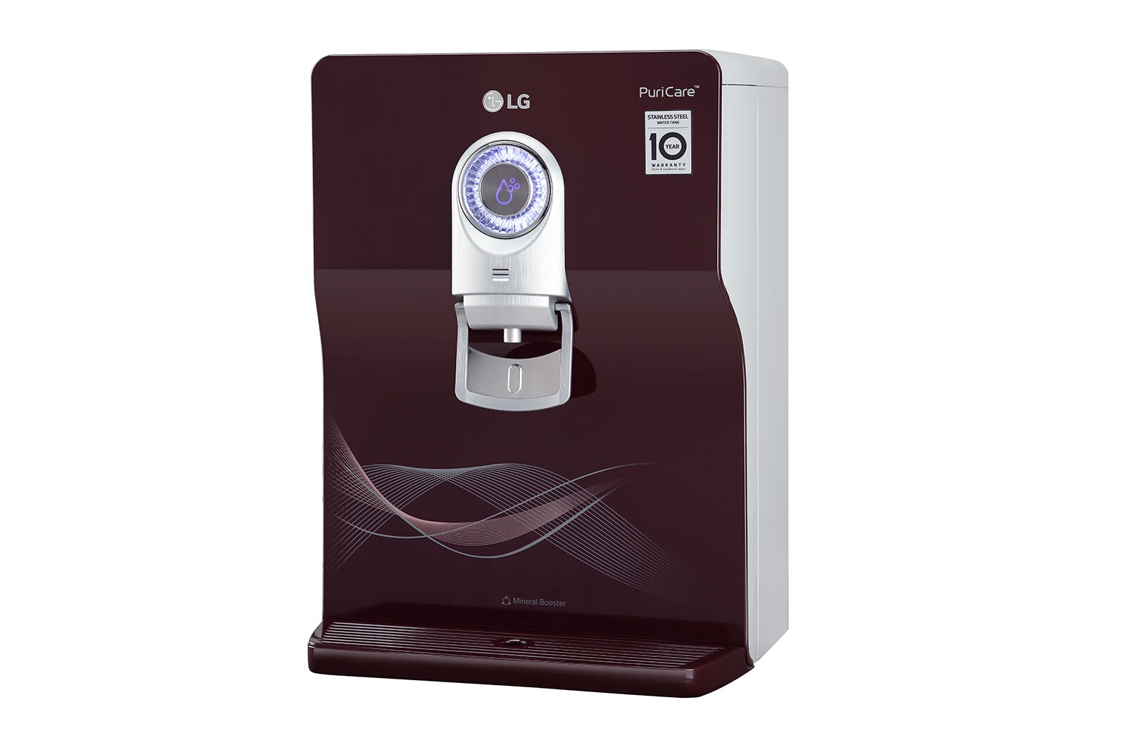 LG 8L RO+UV+UF+Mineral Booster Water Purifier with Steel Tank, Crimson Red - WW184ETC | LG India - official product view