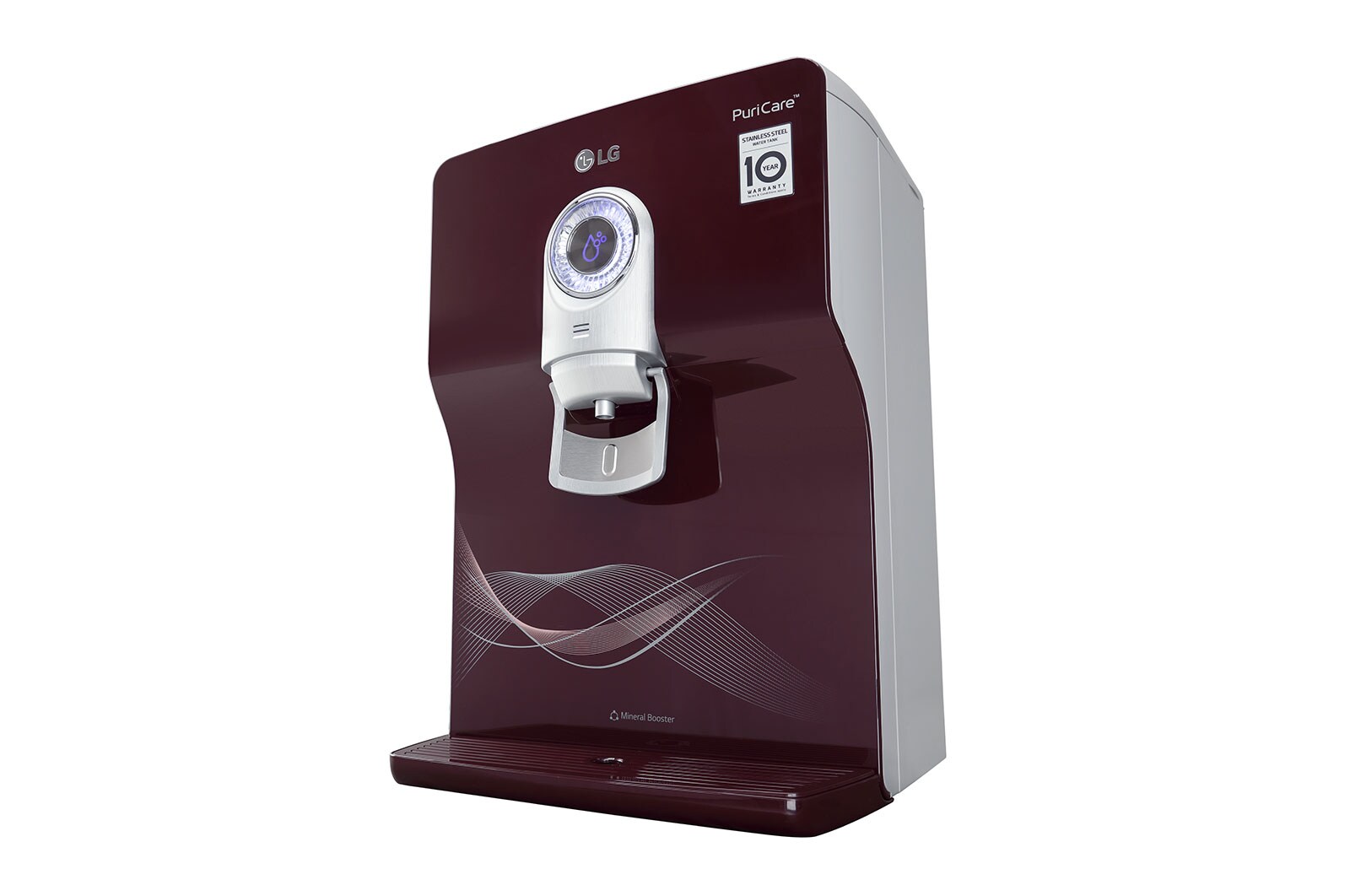 LG 8L RO+UV+UF+Mineral Booster Water Purifier with Steel Tank, Crimson Red - WW184ETC | LG India - official product view