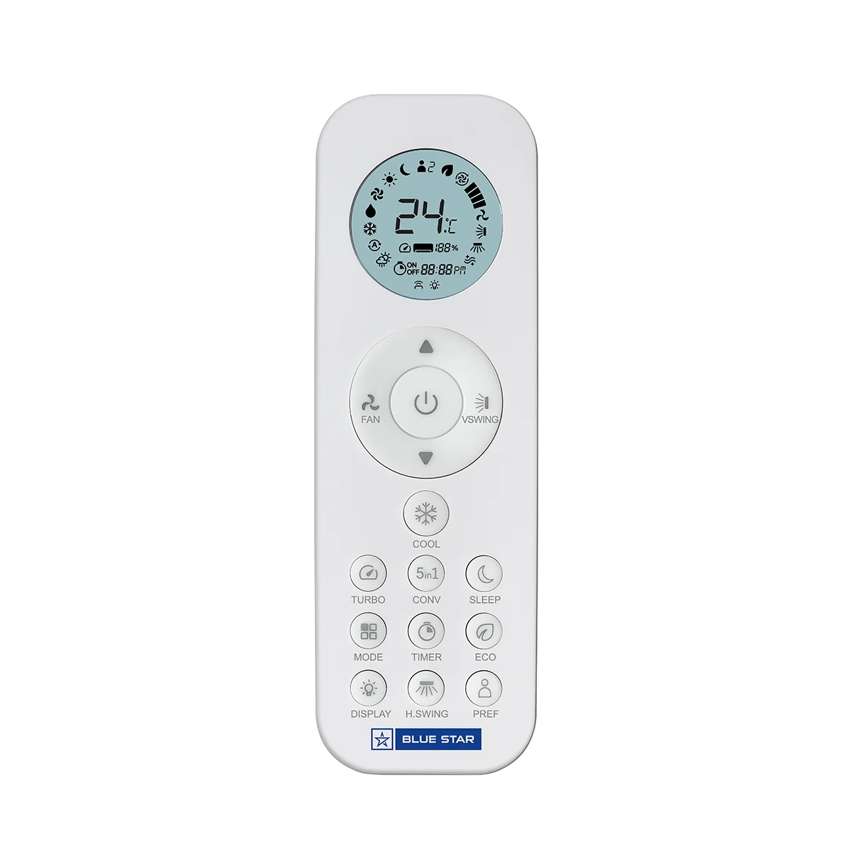 INVERTER AC | T SERIES 1.5 TON | 5 STAR - Remote control view