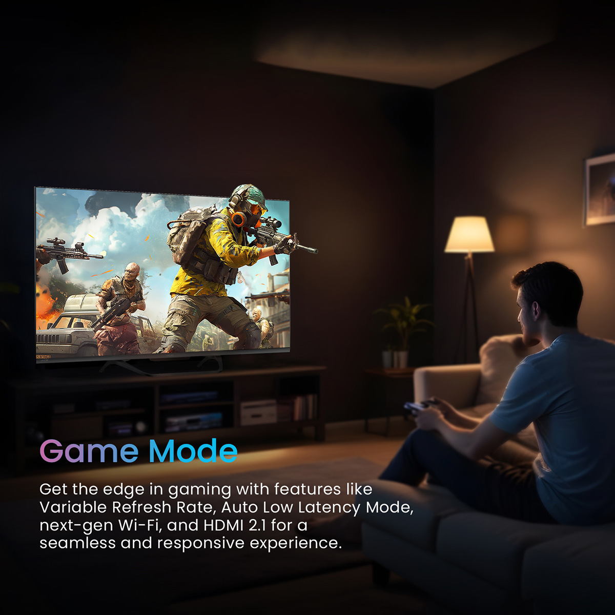 Haier 43S800QT-P-QLED S800QT Series 108cm(43) 4K Smart Google TV With Dolby Vision. Atmos: Product feature