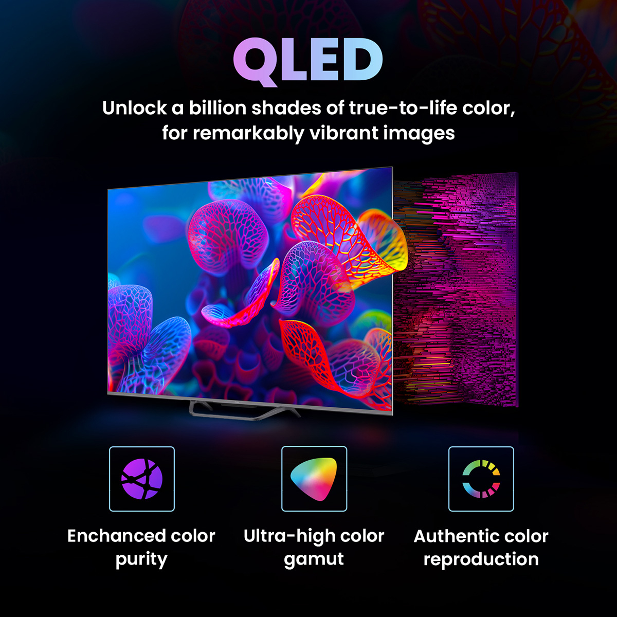 Haier 55S800QT-P-QLED S800QT Series 139cm(55) 4K Smart Google TV With Dolby Vision. Atmos: Product feature