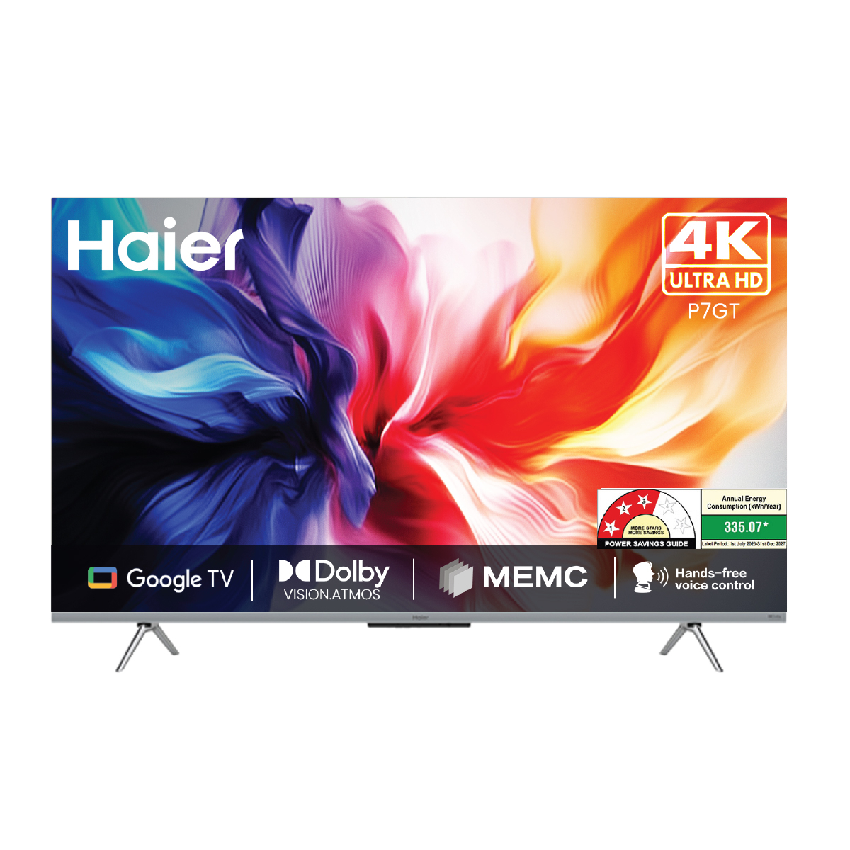 Haier 75P7GT-P- 4K Ultra HD P7GT Series 189cm(75) Smart Google TV With Hands Free voice Control (75P7GT-P)