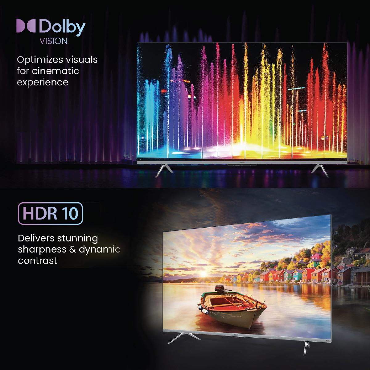 Haier 75P7GT-P- 4K Ultra HD P7GT Series 189cm(75) Smart Google TV With Hands Free voice Control (75P7GT-P): Product feature