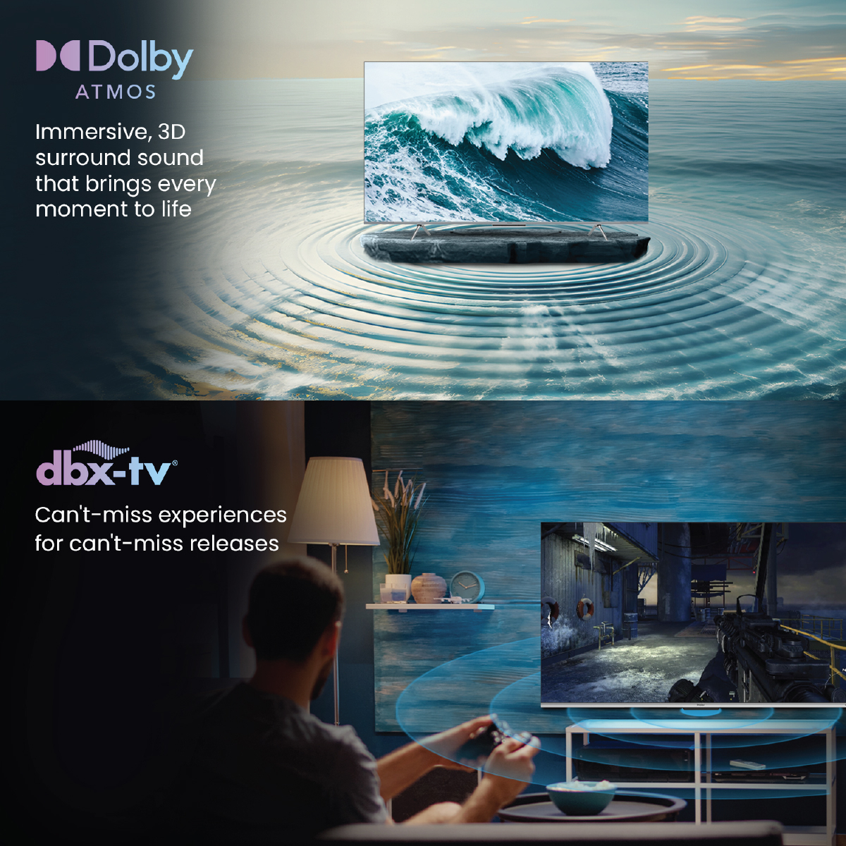Haier 75P7GT-P- 4K Ultra HD P7GT Series 189cm(75) Smart Google TV With Hands Free voice Control (75P7GT-P): Product feature