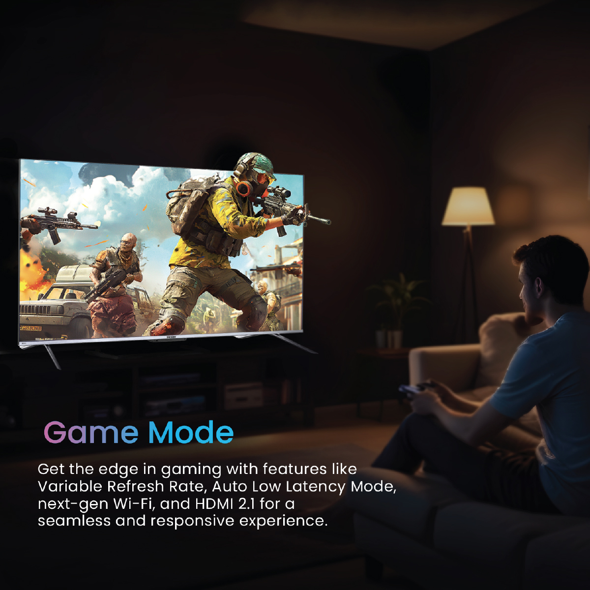 Haier 75P7GT-P- 4K Ultra HD P7GT Series 189cm(75) Smart Google TV With Hands Free voice Control (75P7GT-P): Product feature