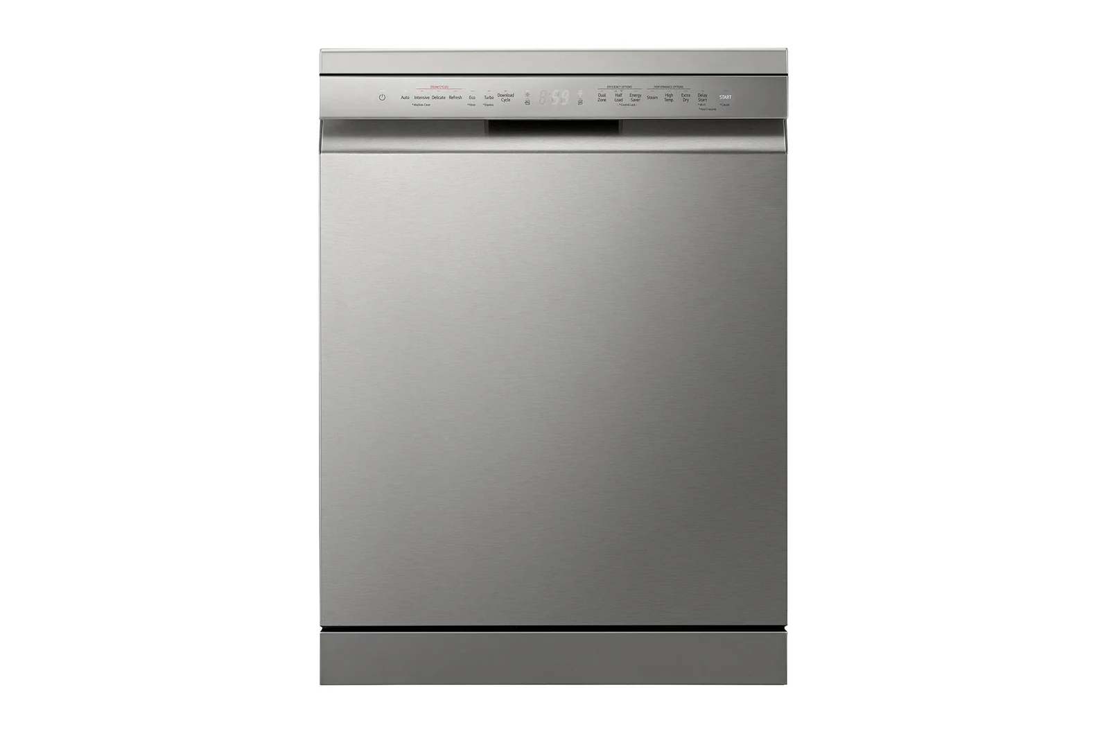 LG Dishwasher, TrueSteam, 15 Place Setting, QuadWash, ThinQ (Wi-Fi), Auto Open Door, Prime Silver