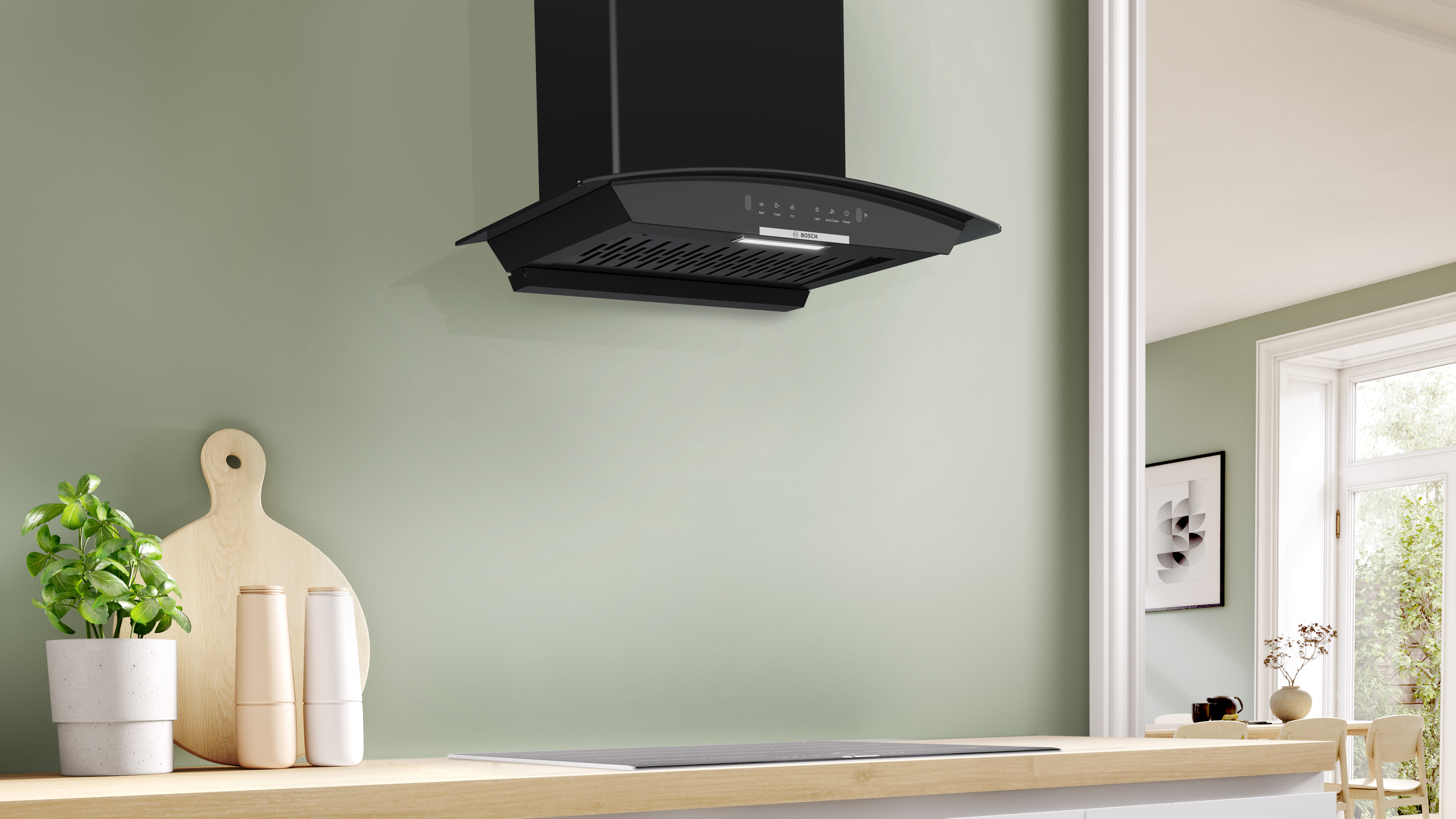 Series 4 Wall-Mounted Cooker Hood 60 cm Black