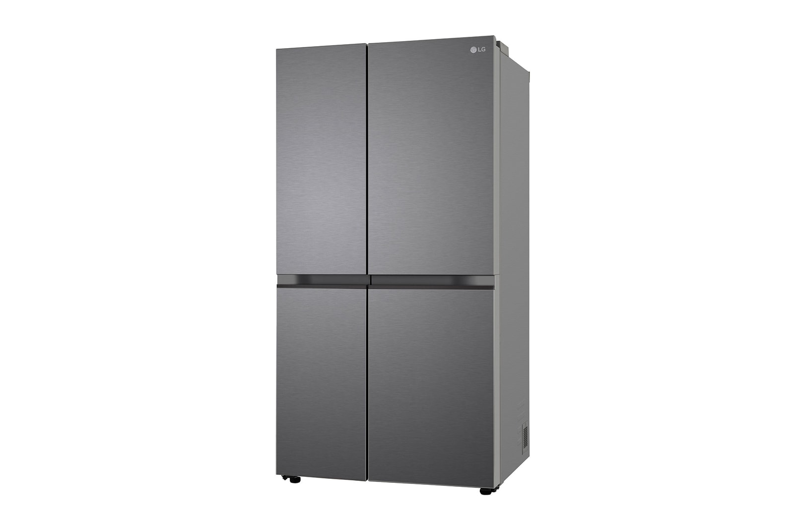 LG 650L Side-by-Side Refrigerator, Convertible, Multi-Air Flow, Smart Diagnosis™, Dazzle Steel, 3 Star