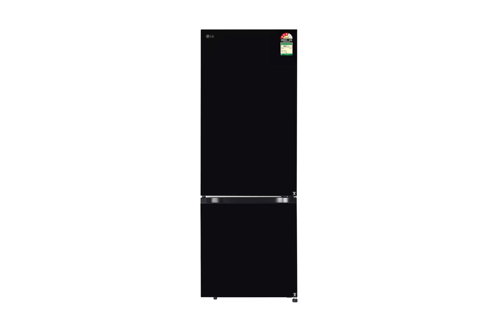 LG 340L Bottom Freezer Refrigerator, Door Cooling+, Wi-Fi Convertible, Metal Fresh, Black Mirror, 3 Star