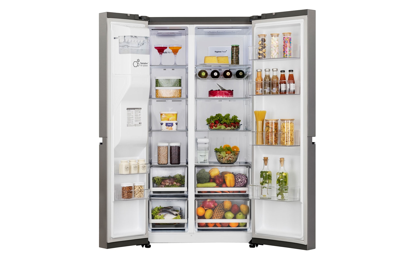 LG 630L, Side-by-Side Refrigerator, Wi-Fi Convertible, Water