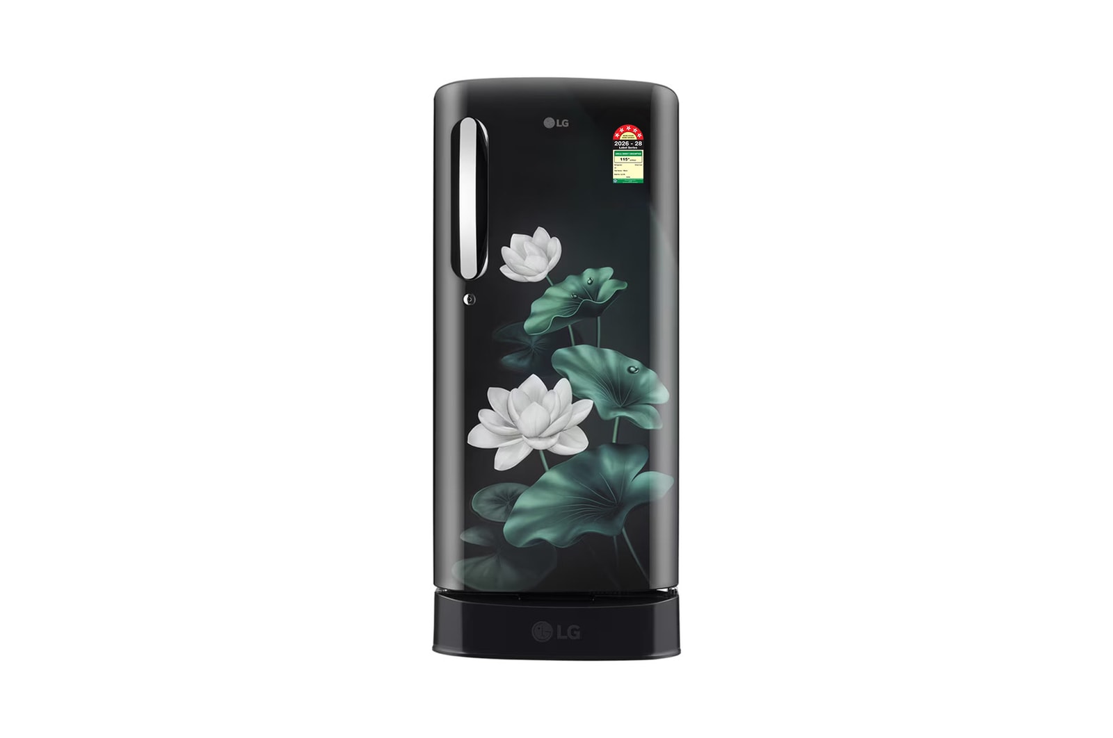 LG 185 L Single Door Refrigerator with Base Stand Drawer, Smart Inverter Compressor, Direct Cool, Emerald Lotus, 5 Star