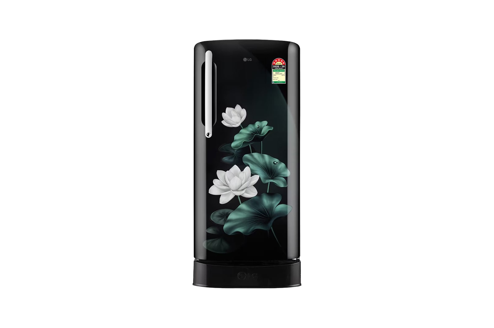 LG 201 L Single Door Refrigerator, Base Stand Drawer, Smart Inverter Compressor, Emerald Lotus, 5 Star