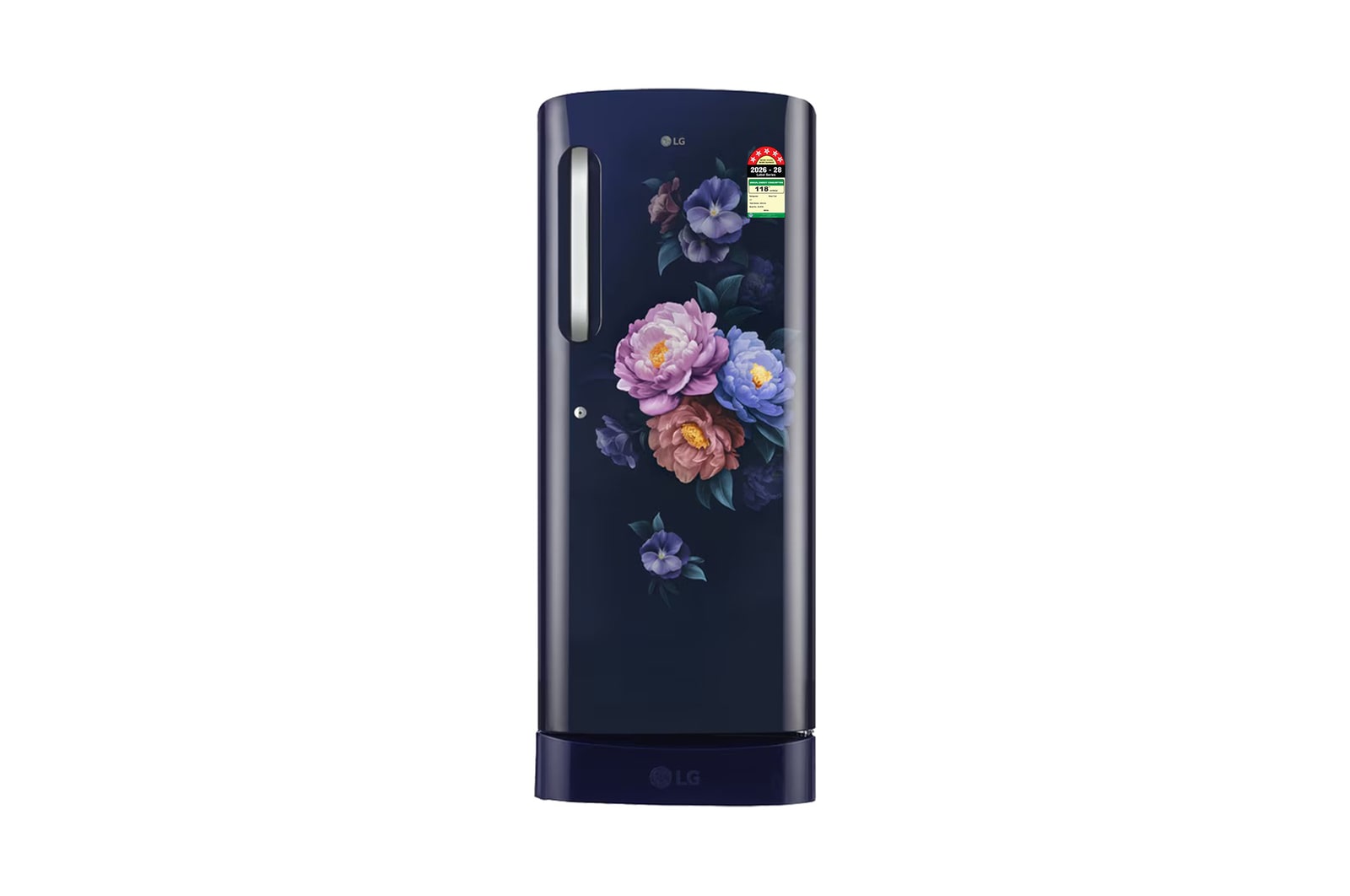 LG 224L Single Door Refrigerator, Smart Inverter Compressor, Base Stand drawer, Royal Spring, Auto Smart Connect