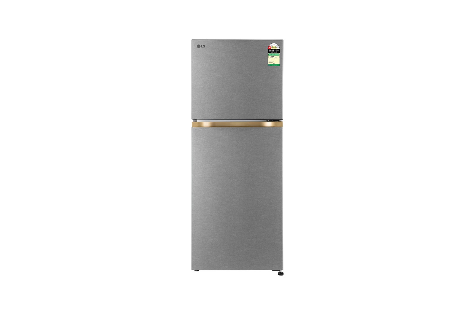 LG 225L Double Door Refrigerator with Smart Mode, Auto Smart Connect, Smart Inverter Compressor, Multi Air Flow, Dazzle Steel, 1 Star