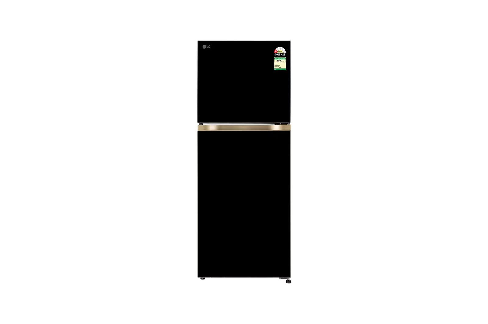 LG 225L Double Door Refrigerator with Smart Mode, Auto Smart Connect, Smart Inverter Compressor, Multi Air Flow, Onyx Black, 1 Star