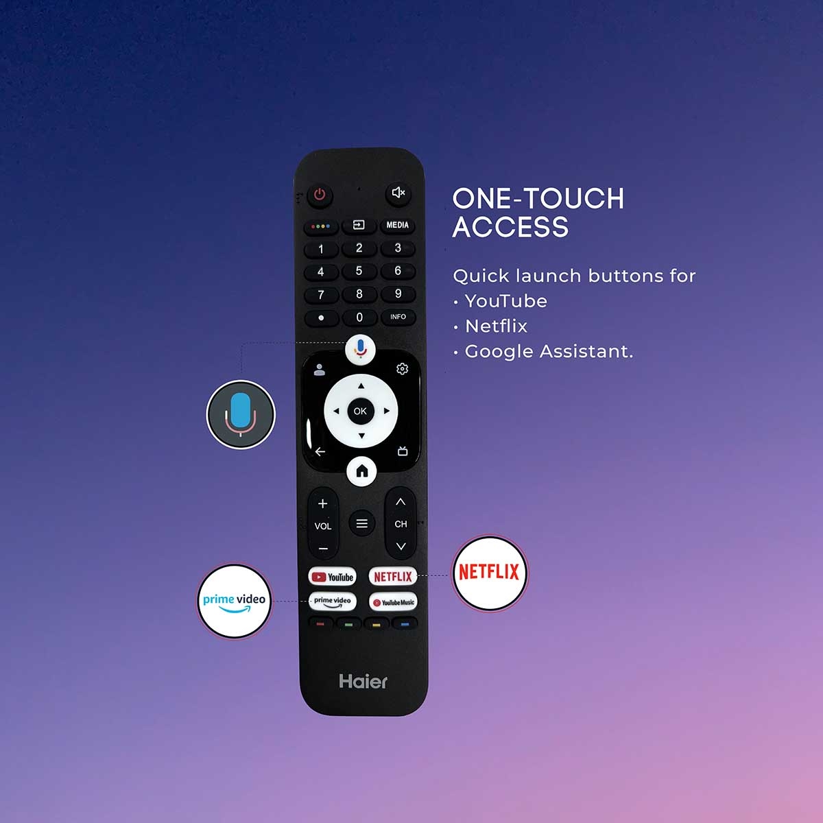 Haier H75K85FUX-4K Ultra HD K85 Series 189cm(75) Smart Google TV -H75K85FUX (2025 Model): Dimensions and installation
