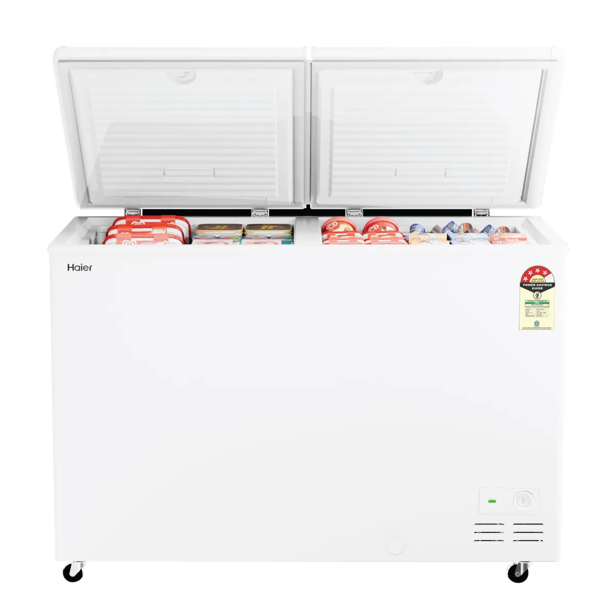 320Litres, 5 Side Freezing - Double Door Hard Top Convertible Deep Freezer