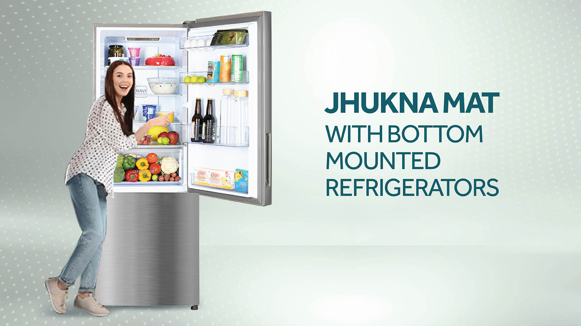 Haier 445L Bottom Mount Refrigerator Inox Steel 2 Star: Product feature