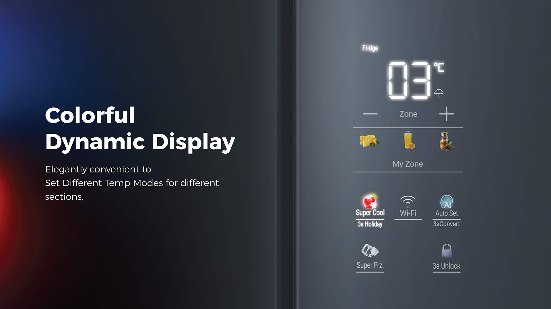 Haier 520L Lumiere 4-Door Side by Side Refrigerator Wi-Fi Mirror Glass 3 Star: Product feature