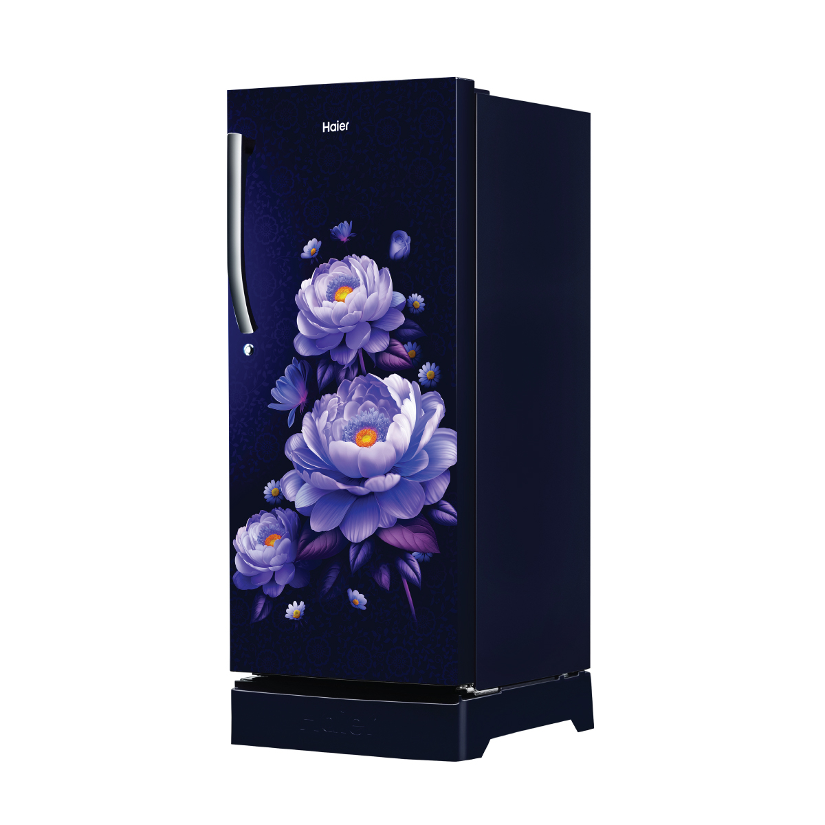 Haier 190L 5 Star Marine Blossom Single Door Refrigerator with Base Drawer, Inverter Compressor