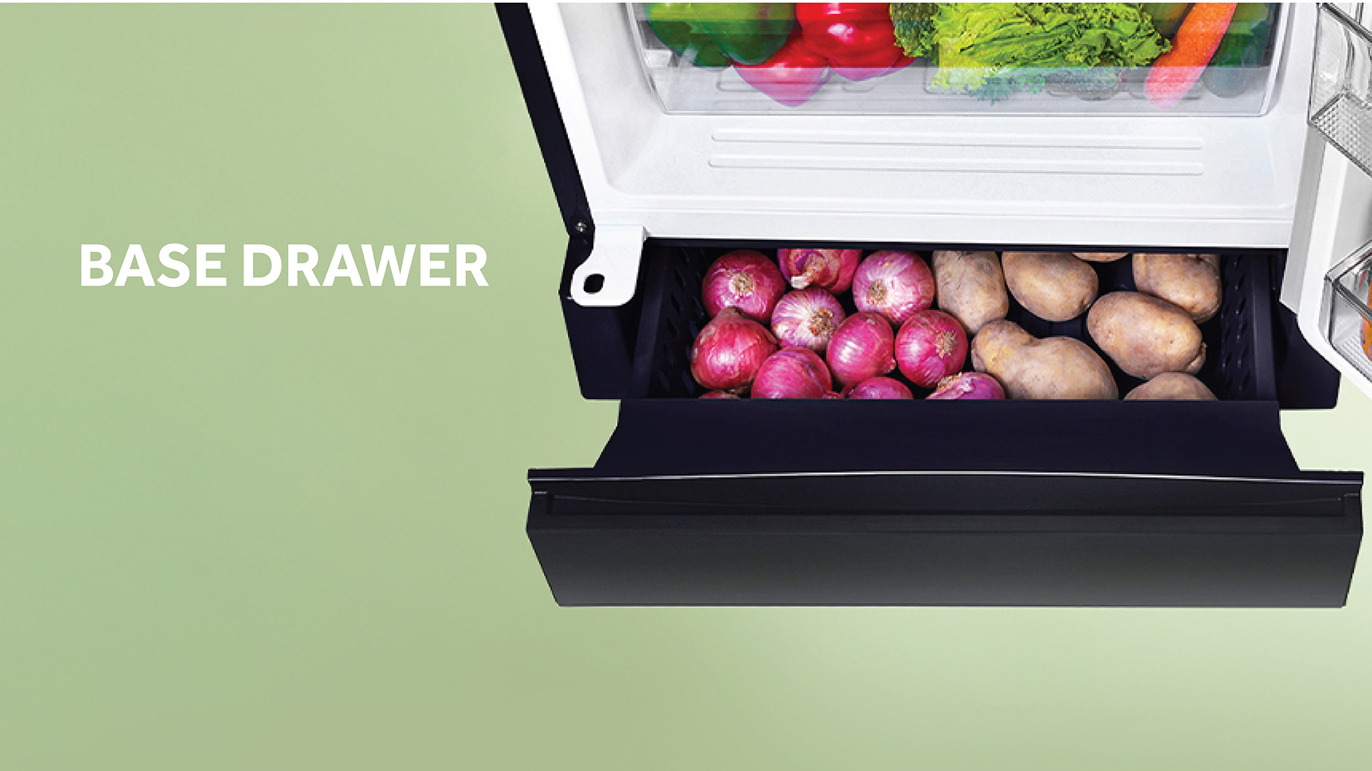 Haier 190L 5 Star Marine Hilton Single Door Refrigerator with Base Drawer, Inverter Compressor: Product feature