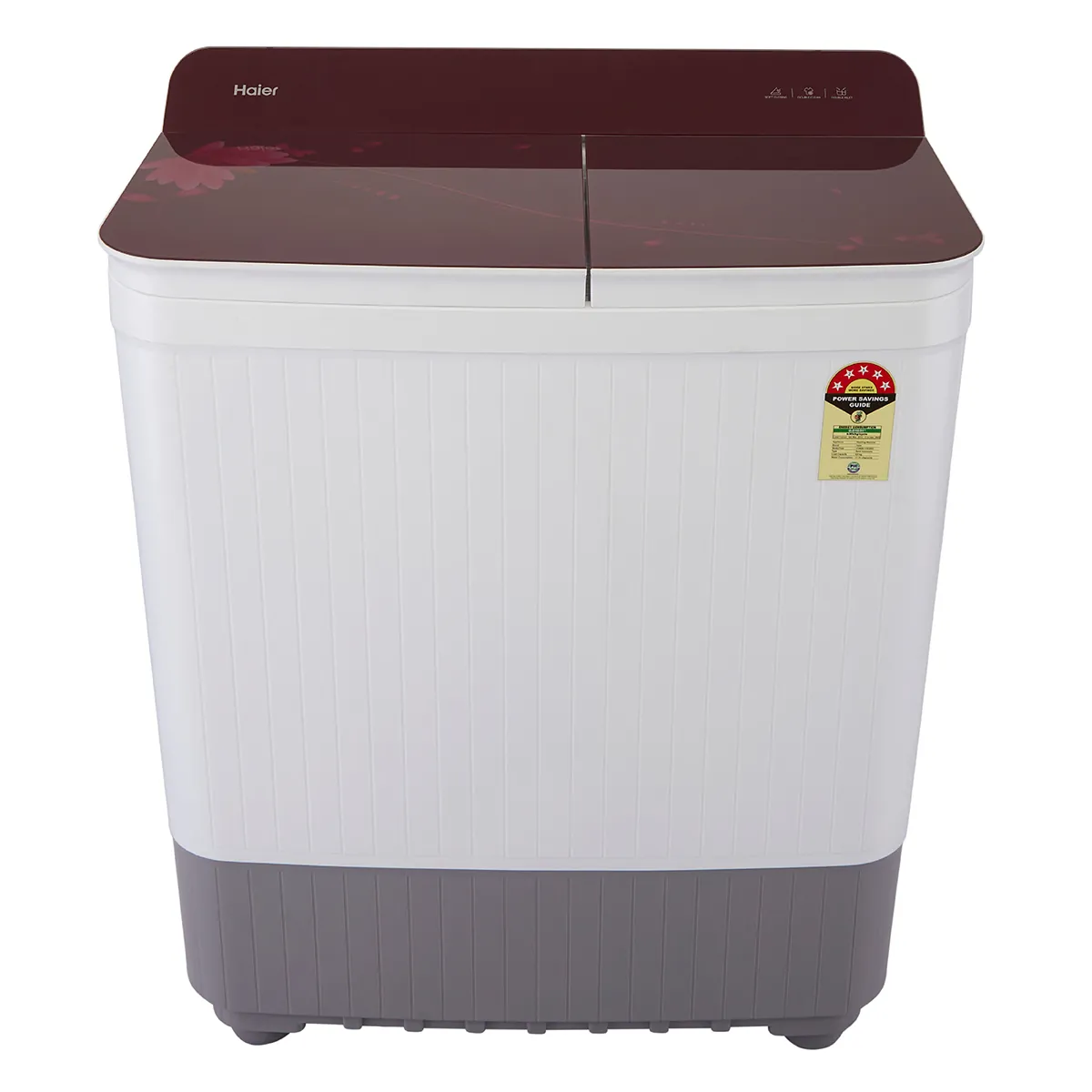 Haier 8 kg Semi-Automatic Washing Machine With Toughened Glass