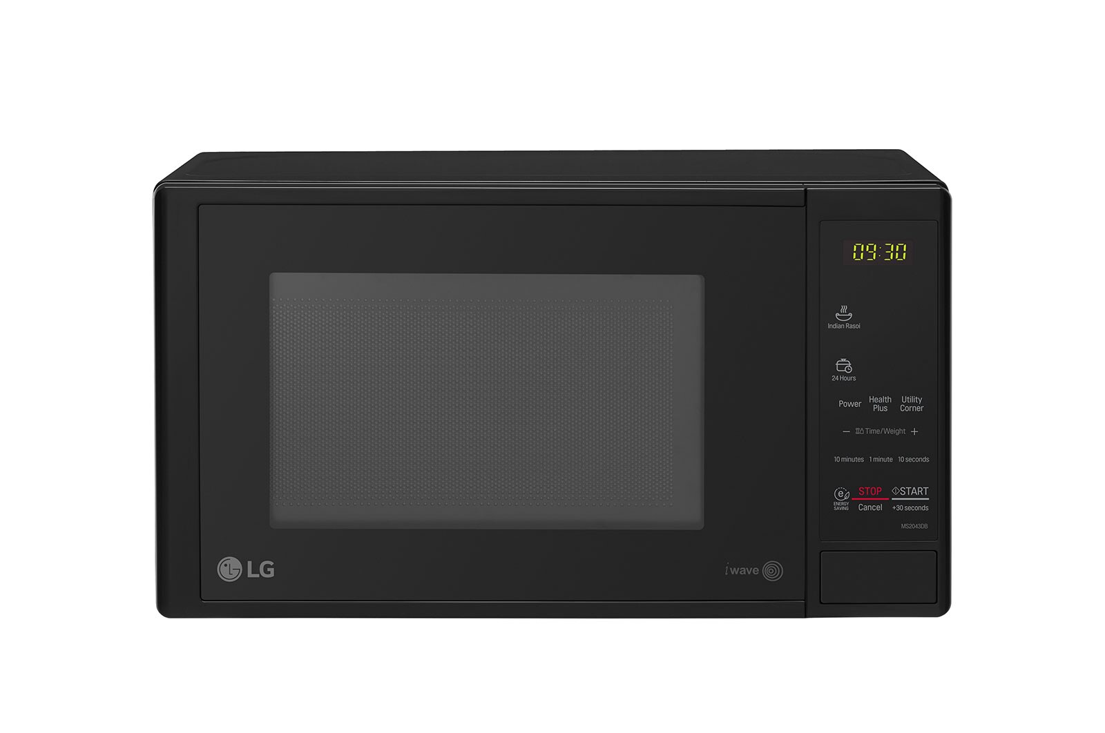 LG 20 L Solo Microwave Oven with Glass Door, i-wave technology, Anti-Bacteria Cavity, Black Color