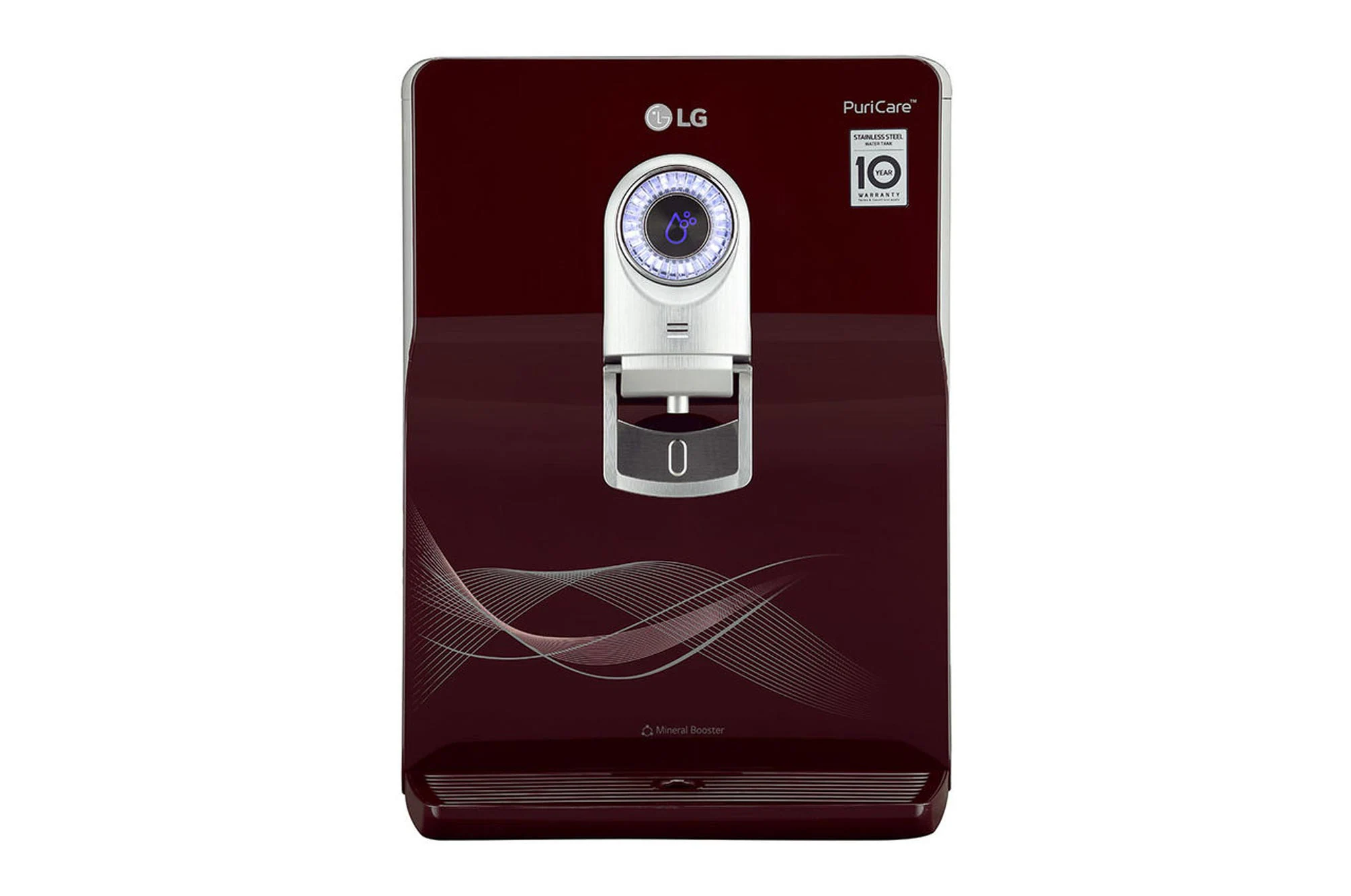 LG 8L RO+UV+UF+Mineral Booster Water Purifier with Steel Tank, Crimson Red - WW184ETC | LG India