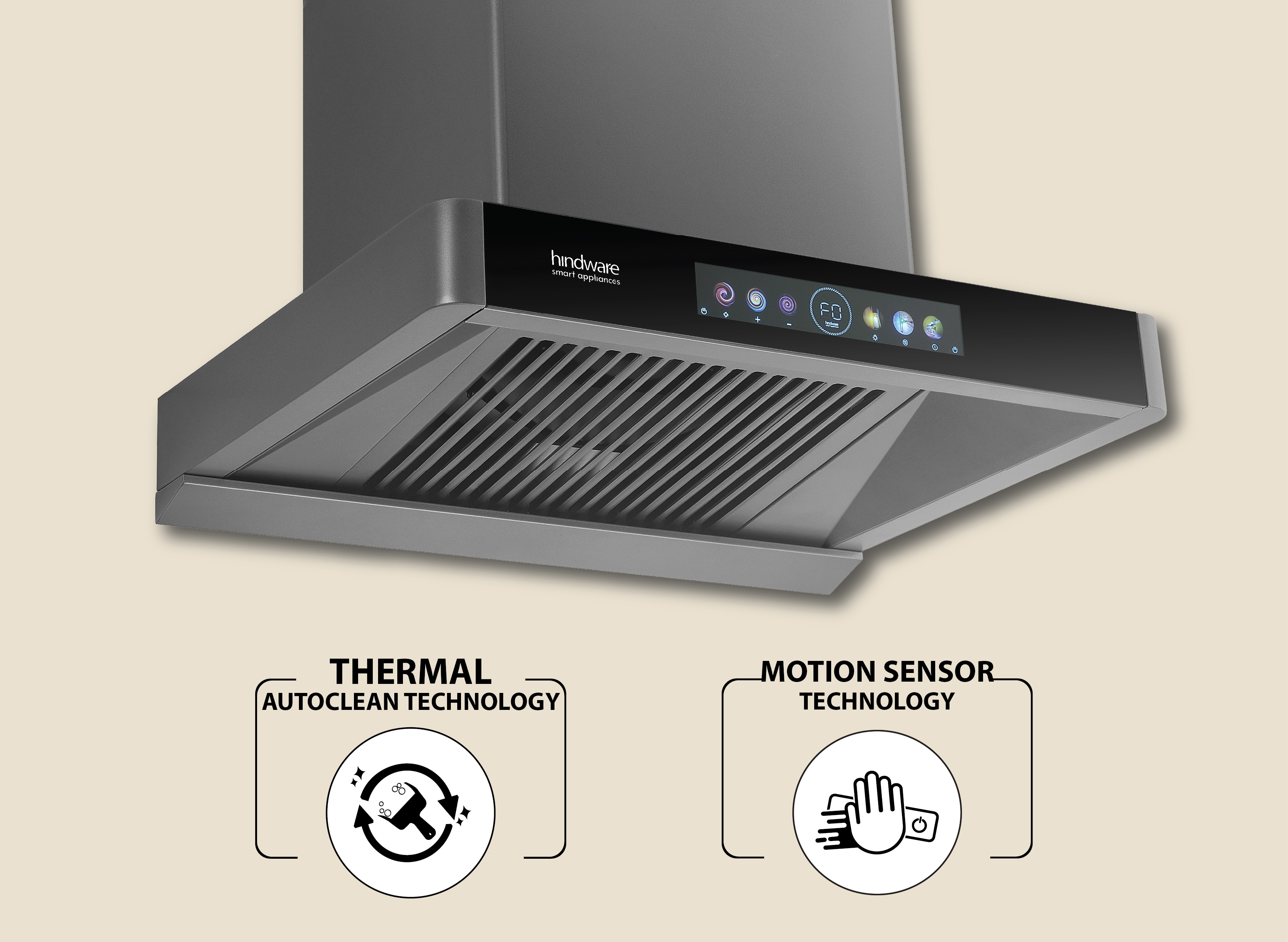 Hindware Marcella Autoclen 60 Kitchen Chimney: Product feature