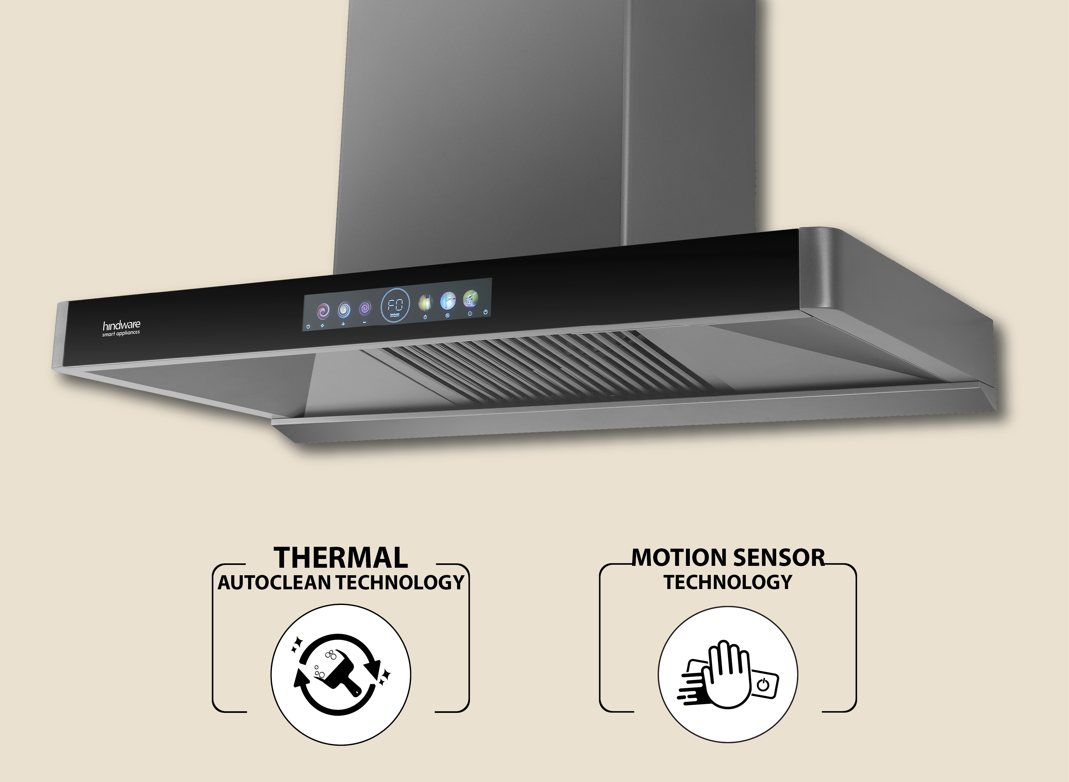 Hindware Marcella Autoclen 90 Kitchen Chimney: Product feature