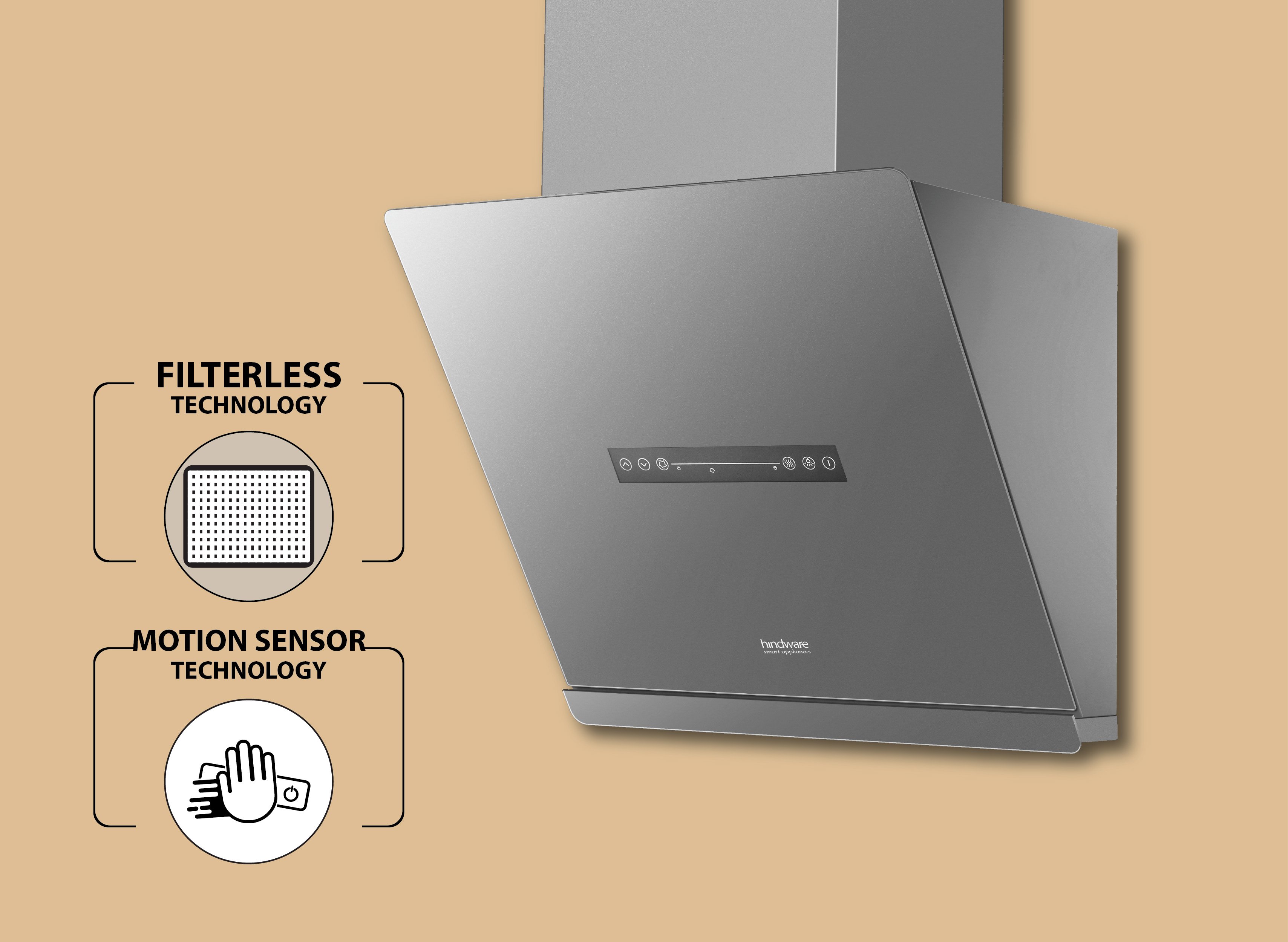 Hindware Serena Plus Grey AC 90 Kitchen Chimney: Product feature