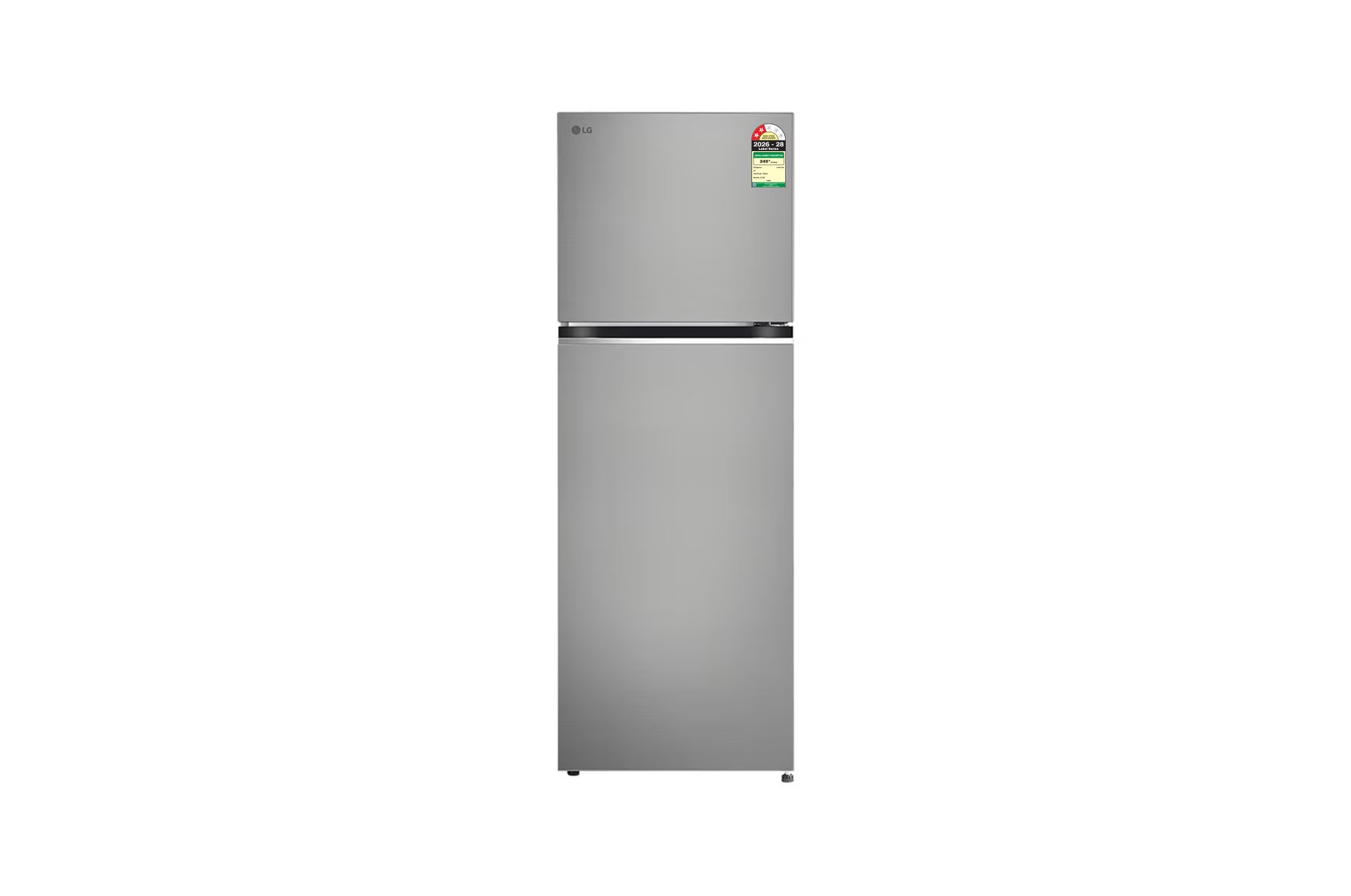LG 343L Double Door Refrigerator, Convertible, Smart Diagnosis™, Shiny Steel, 2 Star - GLT3426SNPZ