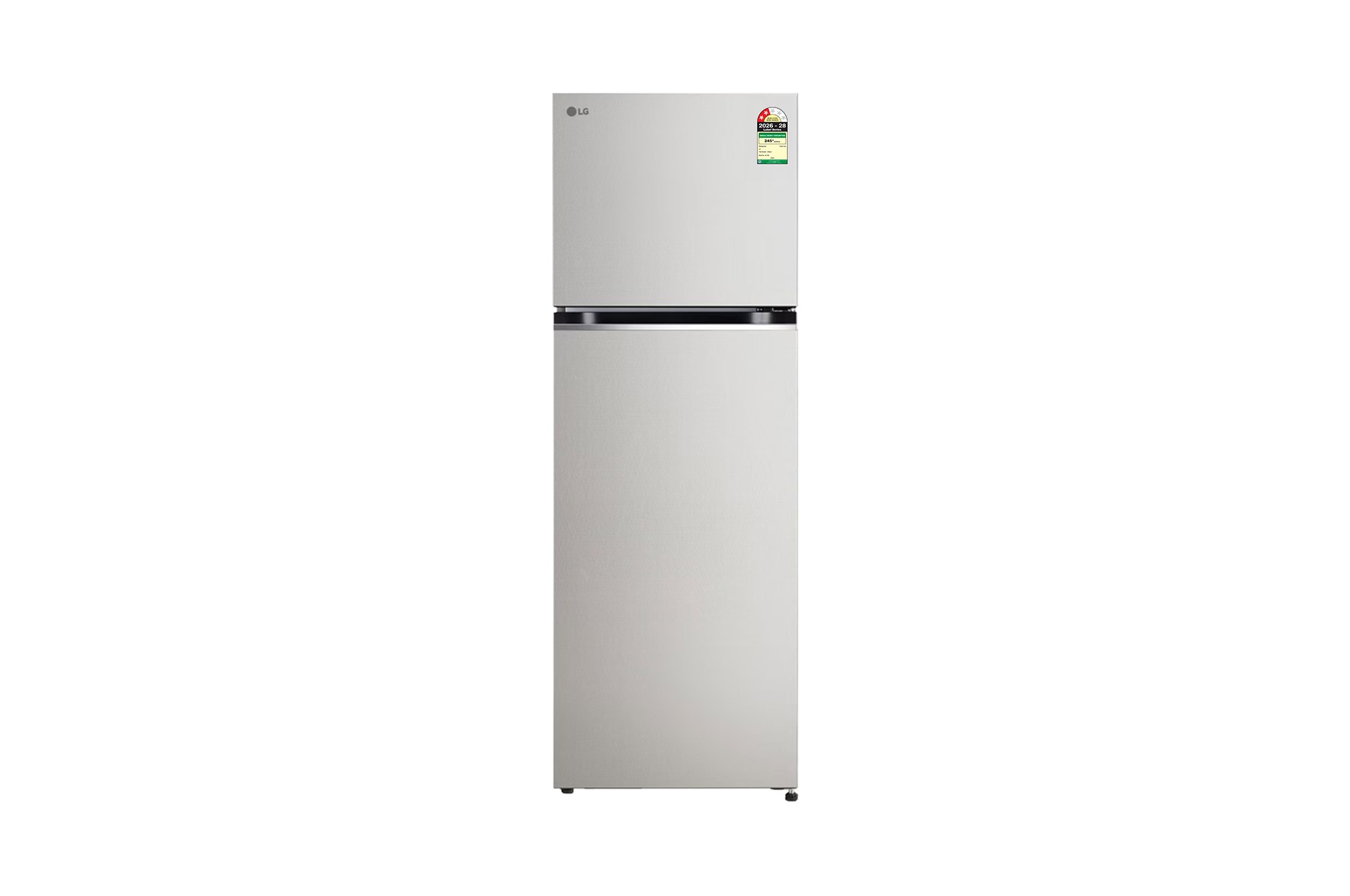 LG 343L Double Door Refrigerator, Convertible, Smart Diagnosis™, Urban Steel, 2 Star - GLT3426SNUS