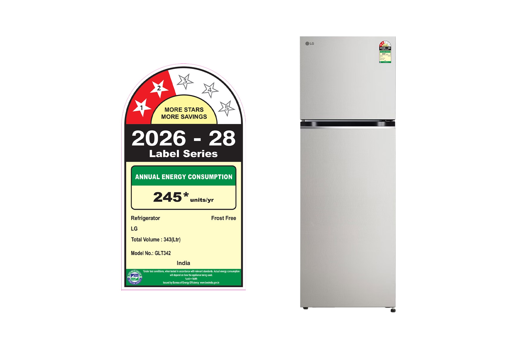 LG 343L Double Door Refrigerator, Convertible, Smart Diagnosis™, Urban Steel, 2 Star - GLT3426SNUS: Product feature
