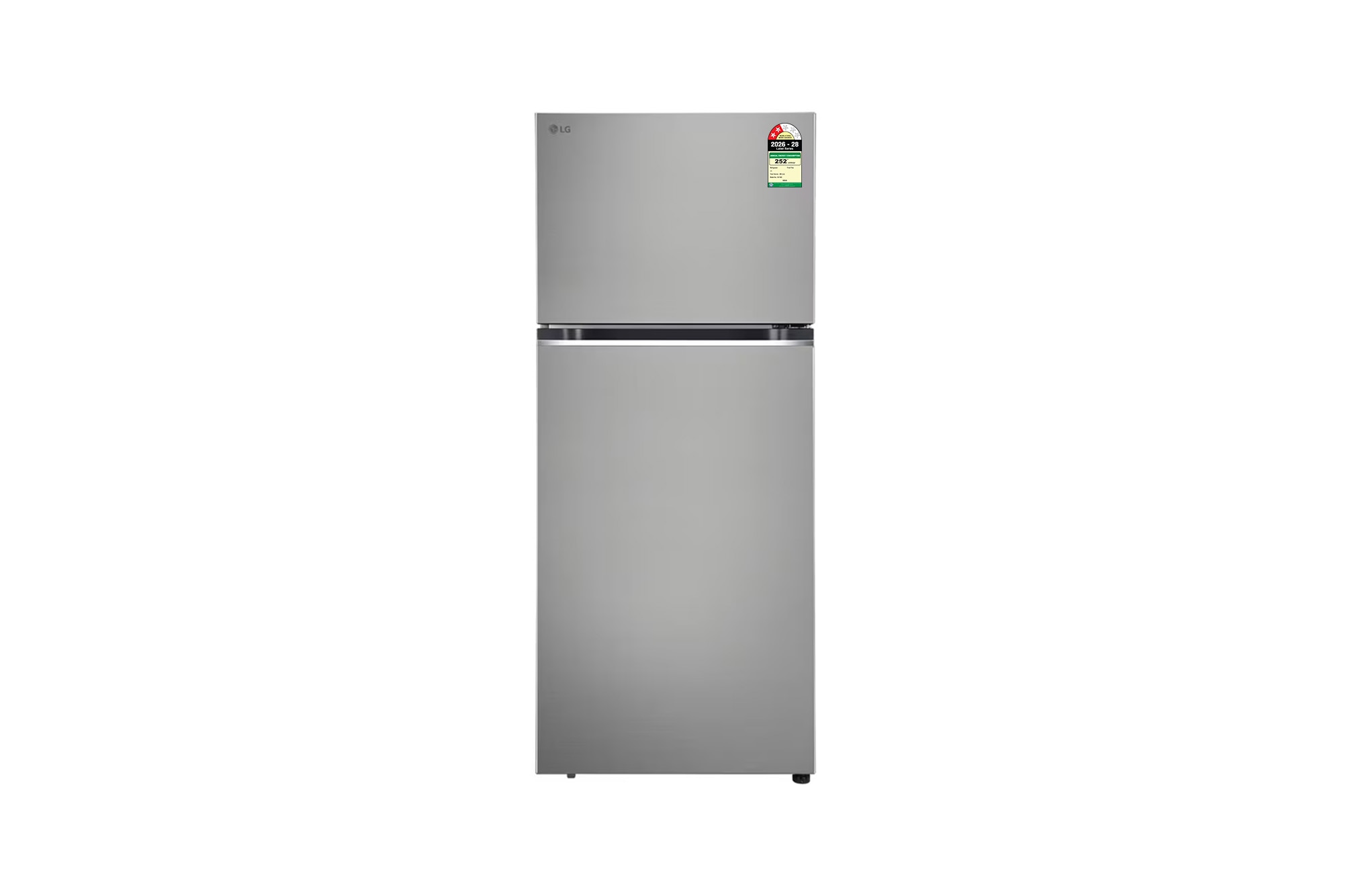 LG 398L, Double Door Refrigerator, Smart Diagnosis™, Convertible, Shiny Steel Finish, 2 Star - GLT4026SNPZ