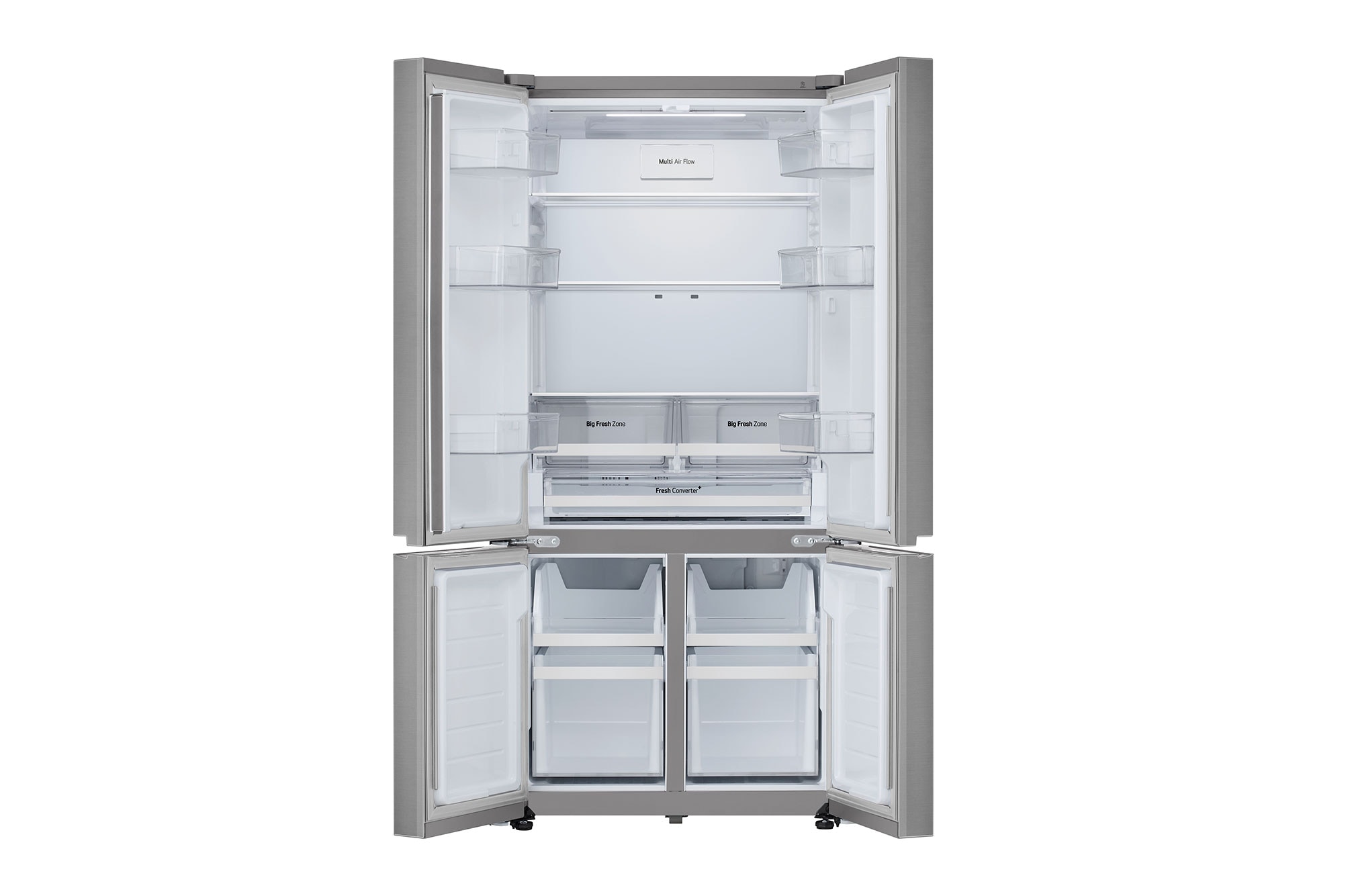 LG 574L French Door Refrigerator, Fresh Converter+, Wi-Fi Convertible, DoorCooling+, Prime Silver, 3 Star - GV-B23FFLMB: Product feature